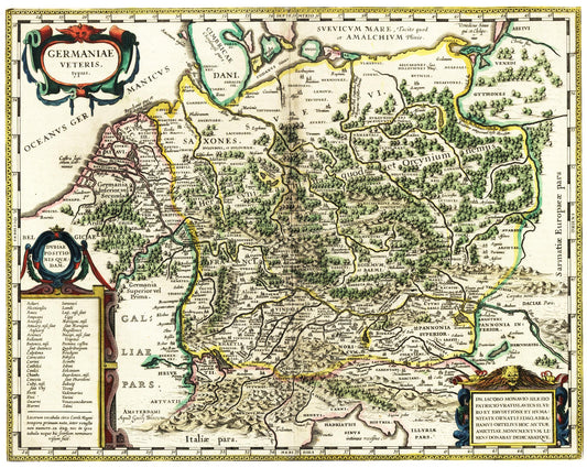 Kartengeschichte Teil 4: Zwischen Stämmen, Strömen und Grenzen – Blaeus „Altes Germanien“