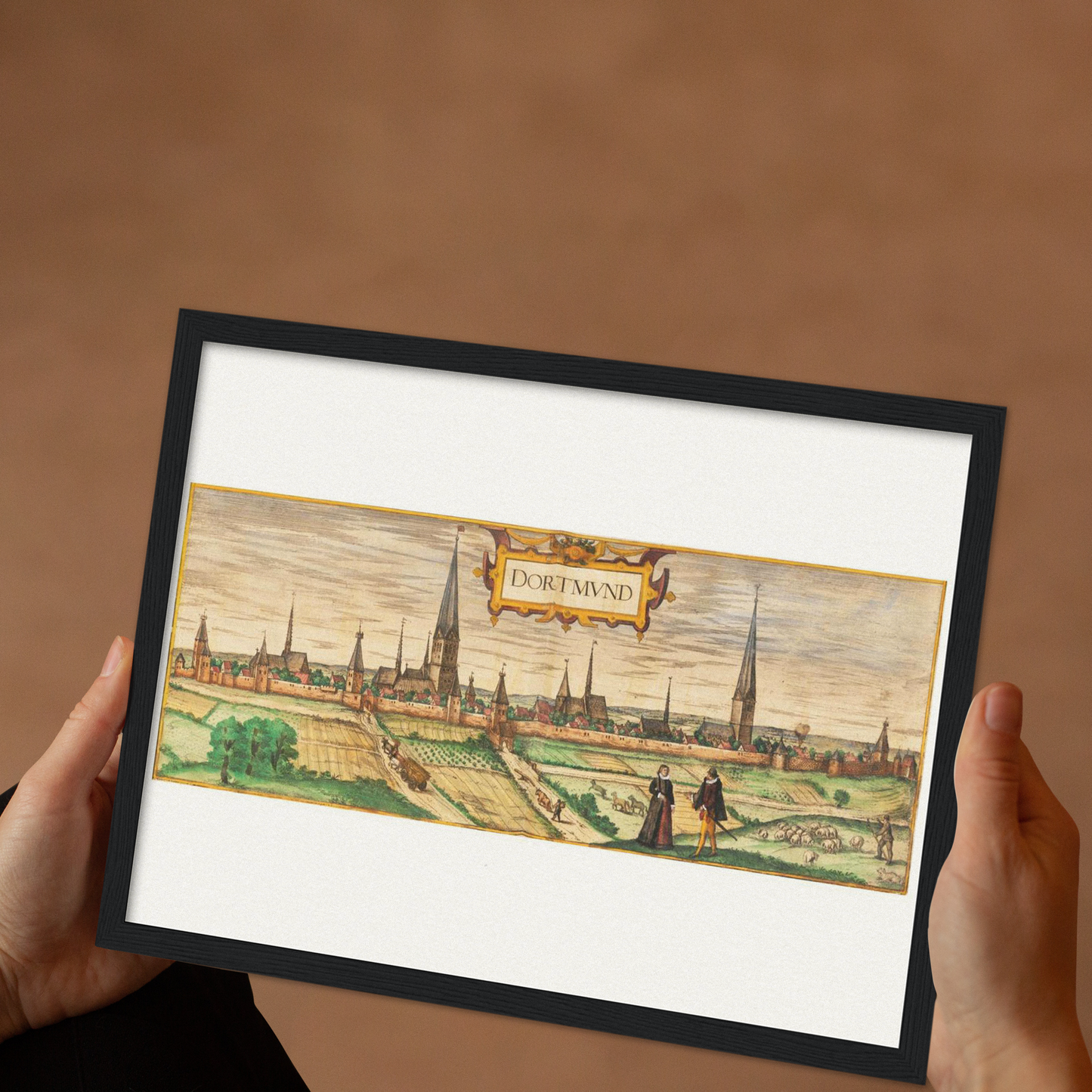 Historische Stadtansicht Dortmund um 1592