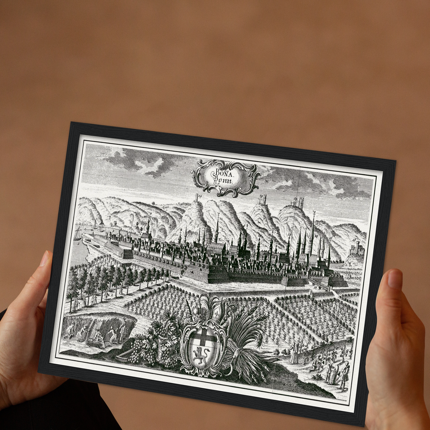 Historische Stadtansicht Bonn um 1700