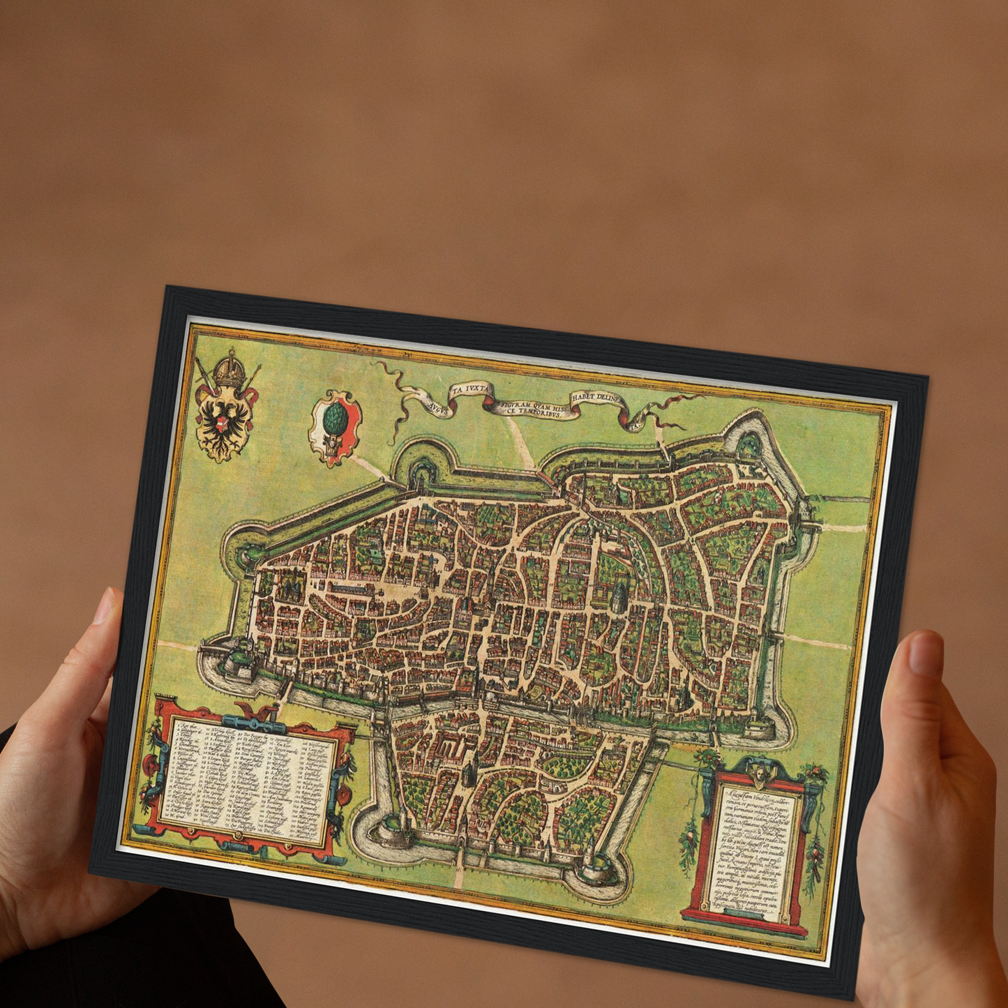 Historischer Stadtplan Augsburg um 1572