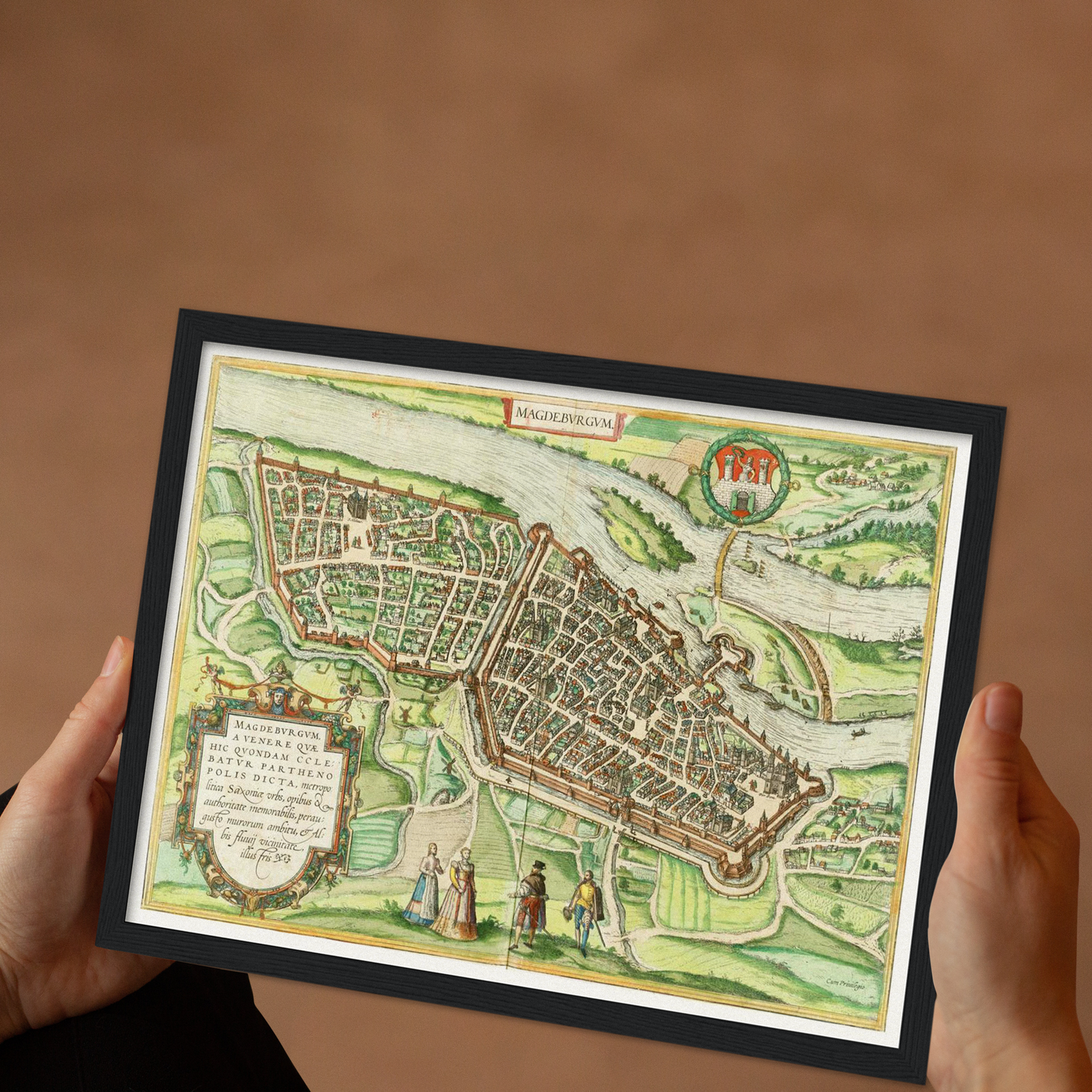 Historical city map Test product horizontal 3 sizes