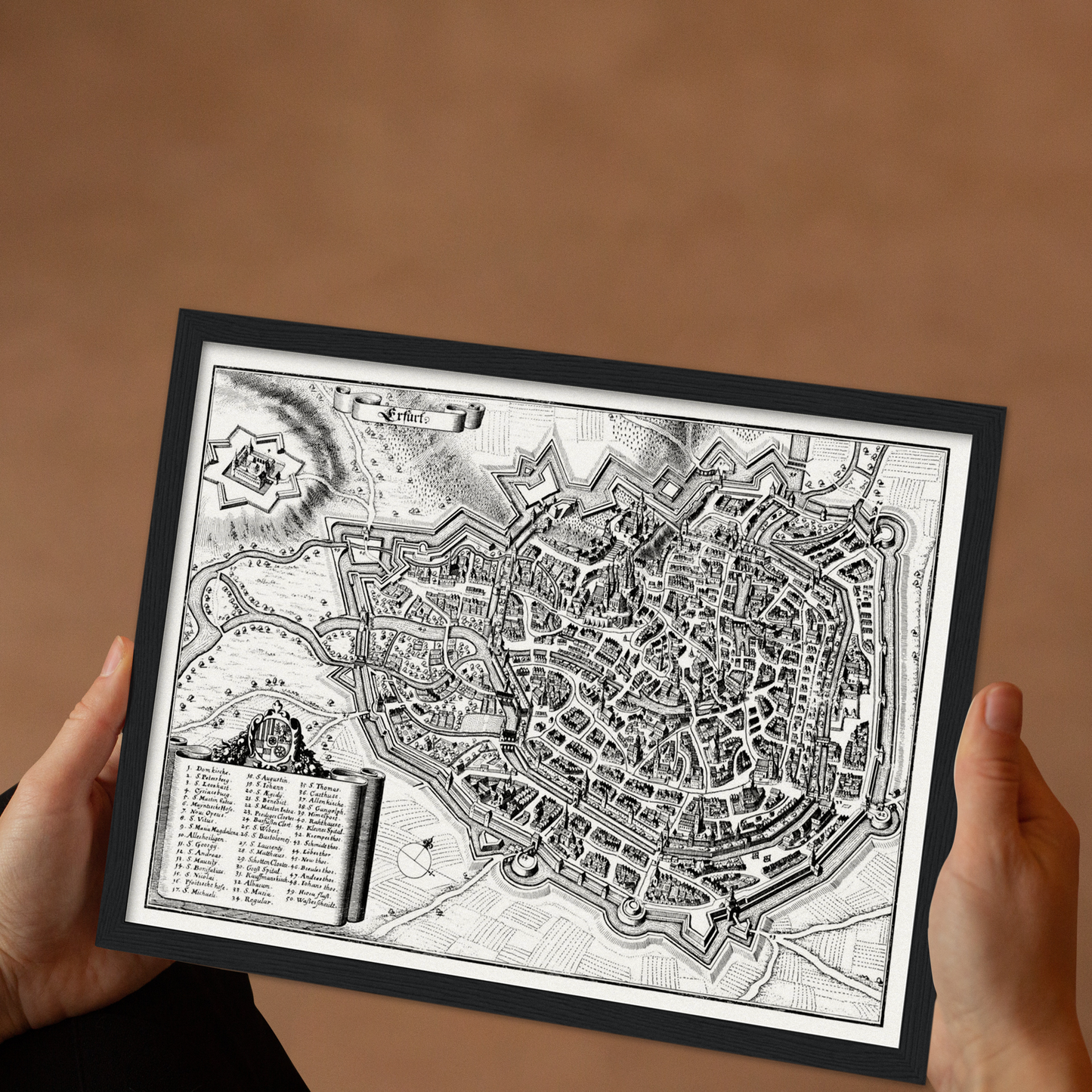 Historical city map Test product horizontal 3 sizes