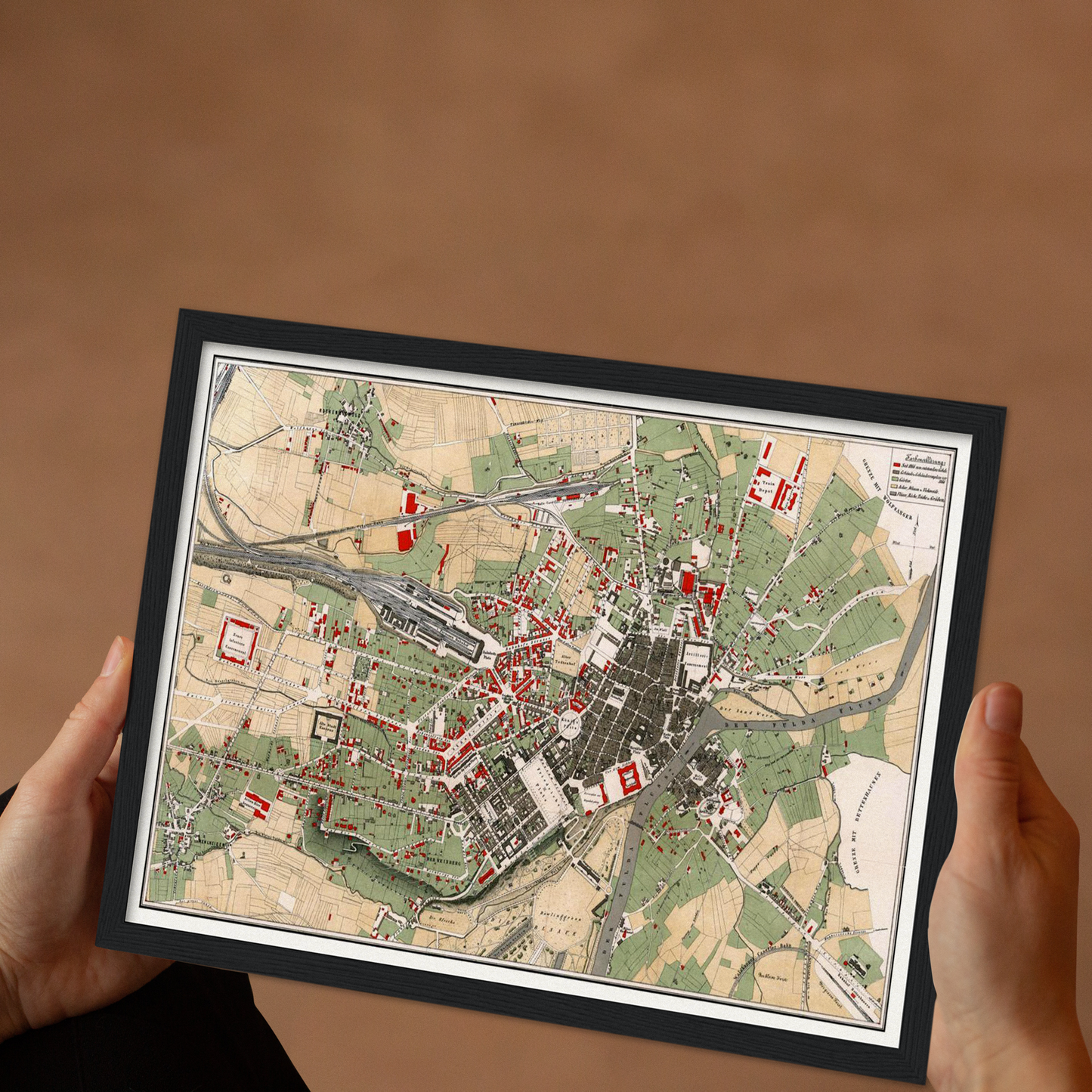 Historical city map Test product horizontal 3 sizes