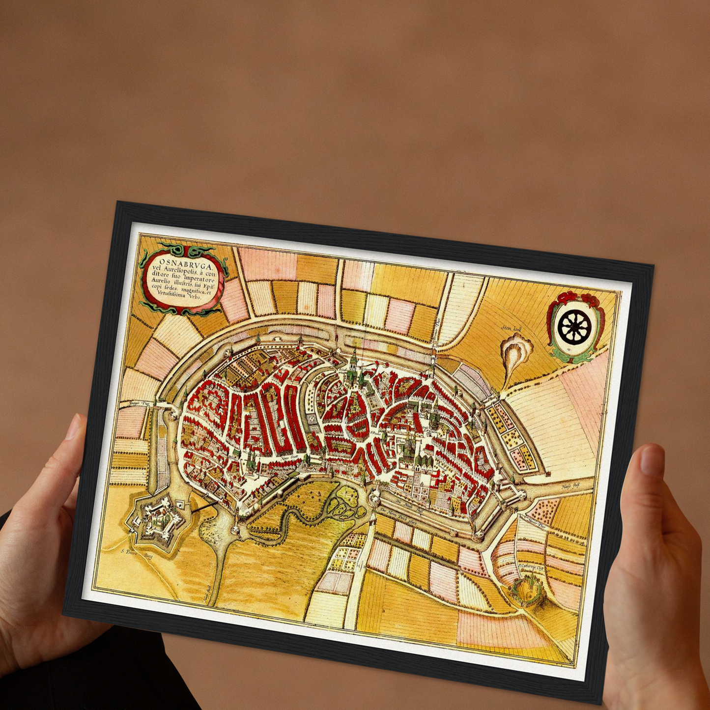 Historischer Stadtplan Osnabrück um 1633