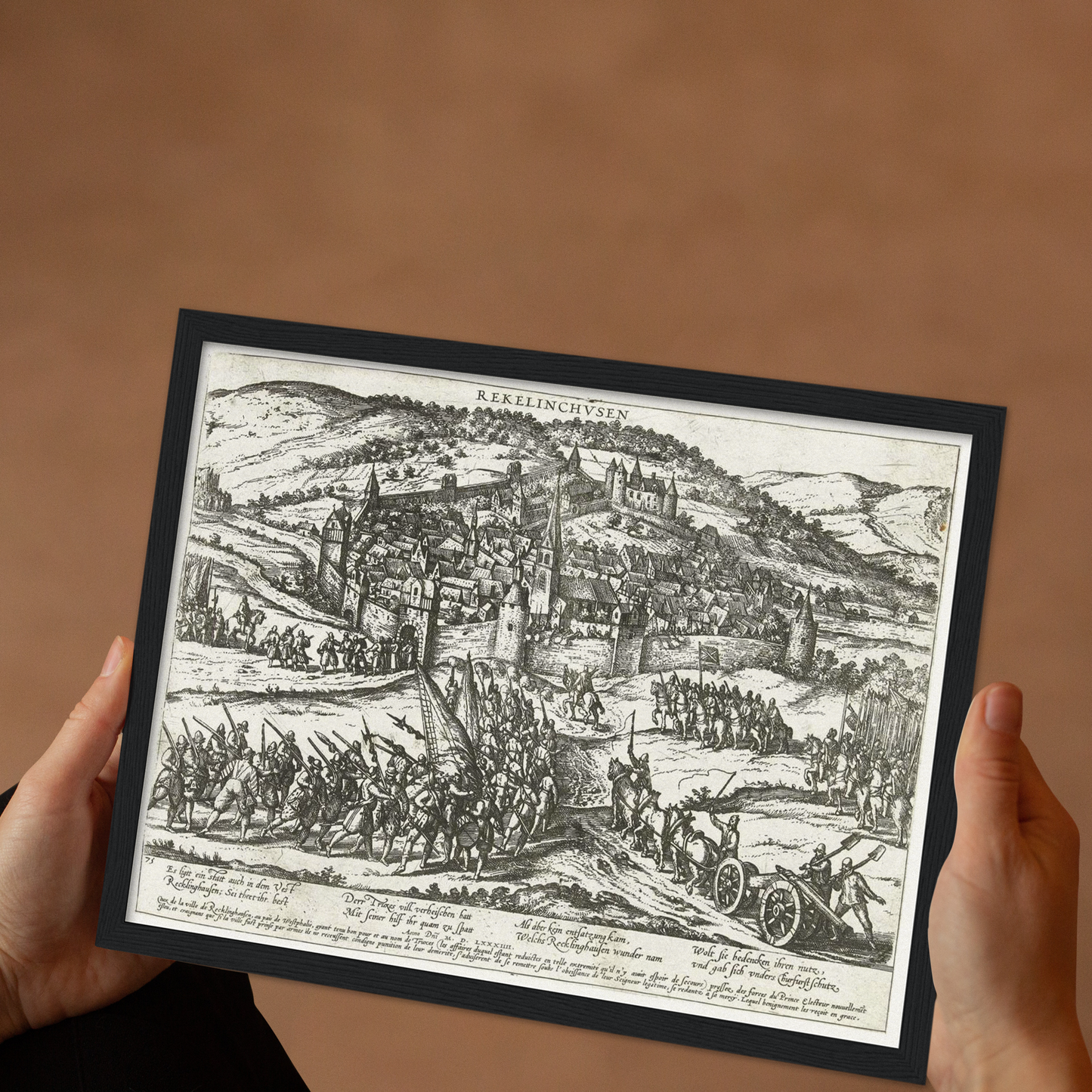 Historische Stadtansicht Recklinghausen um 1585