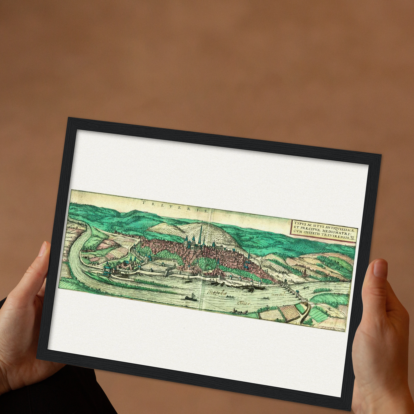 Historische Stadtansicht Trier um 1572