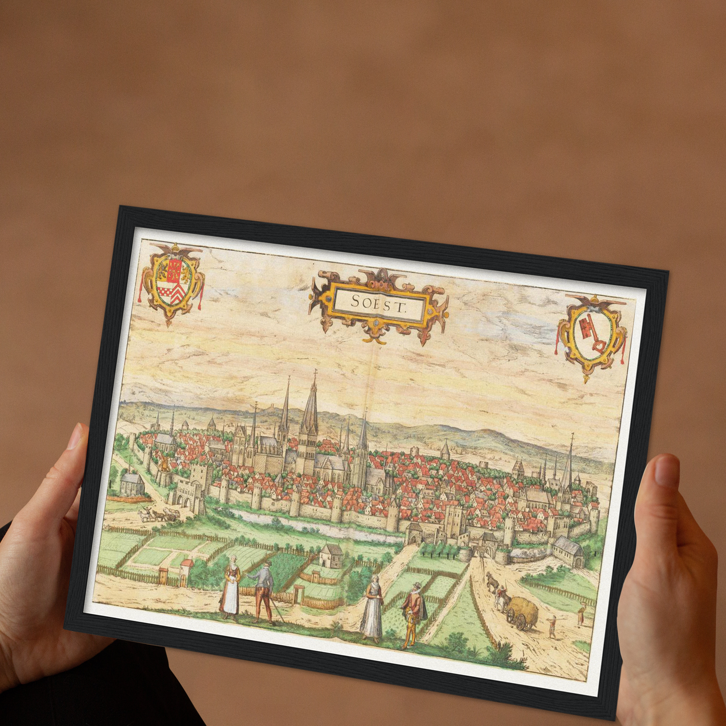 Historical city map Test product horizontal 3 sizes