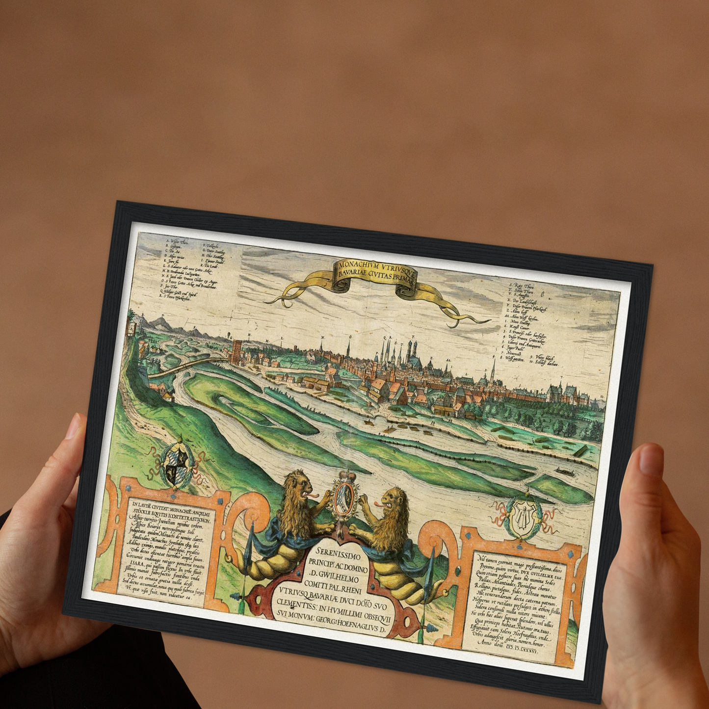 Historische Stadtansicht München um 1609