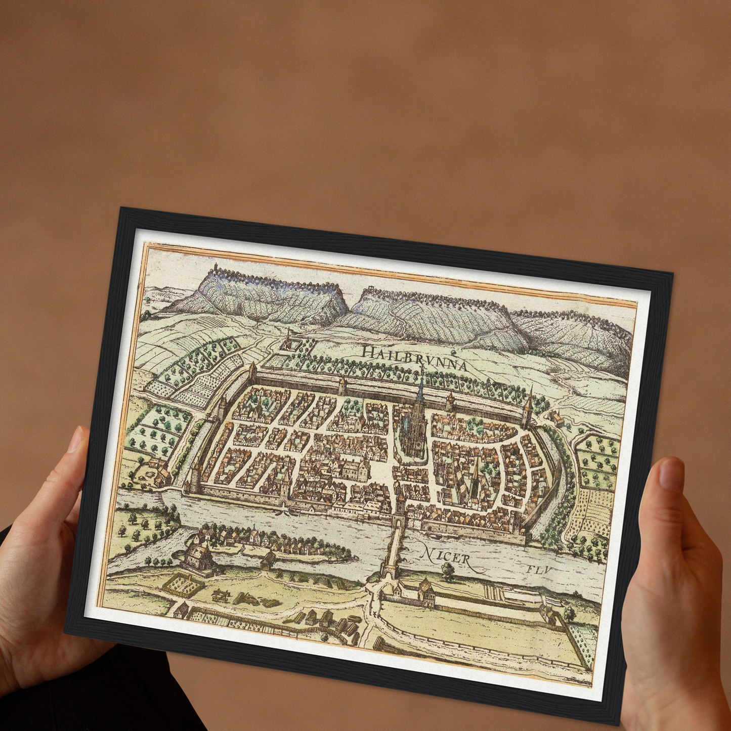 Historische Stadtansicht Heilbronn um 1609