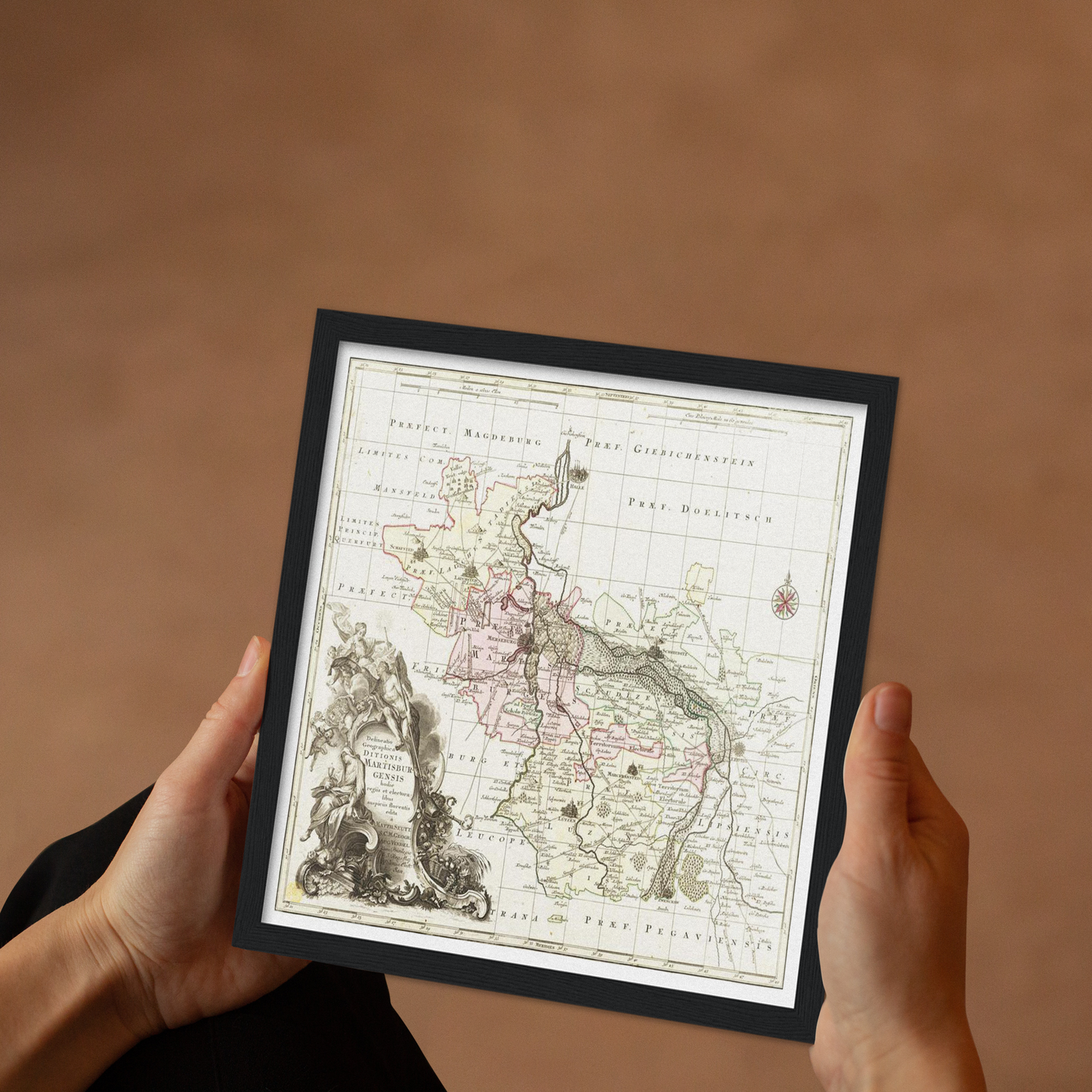 Historical city map Test product horizontal 3 sizes