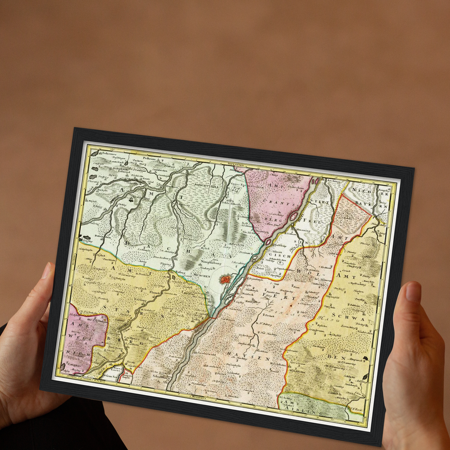 Historical city map Test product horizontal 3 sizes