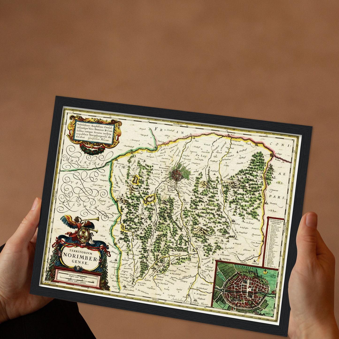 Historical city map Test product horizontal 3 sizes