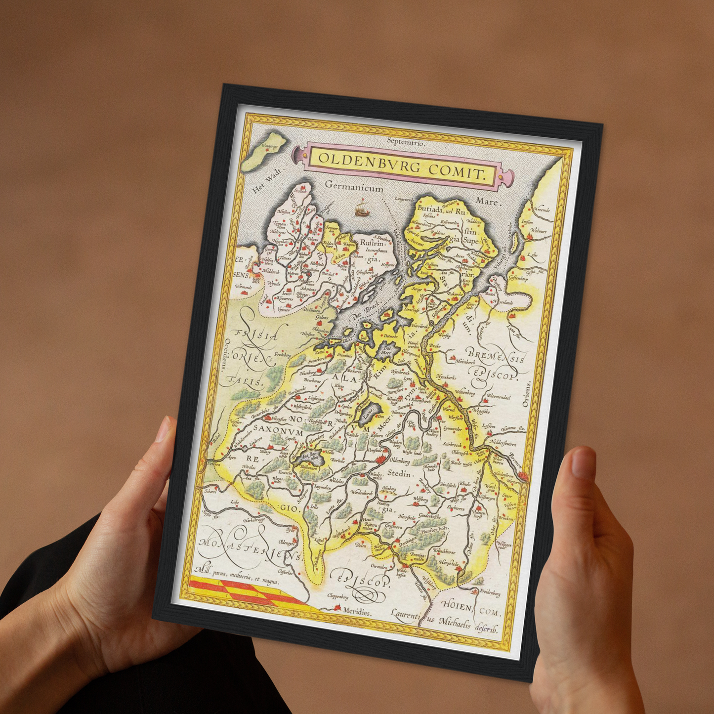 Historical city map Test product horizontal 3 sizes