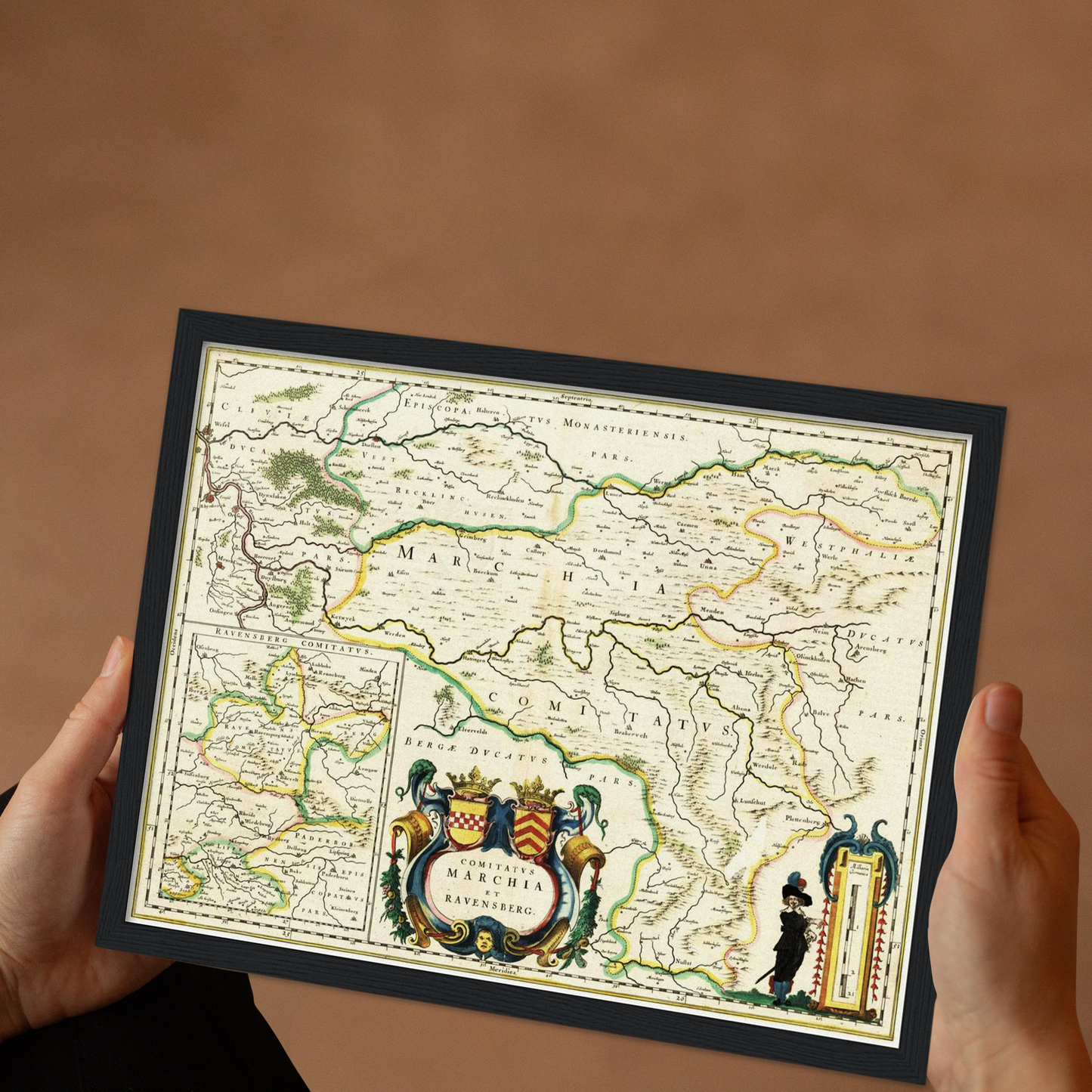 Historische Landkarte Bosnien um 1647