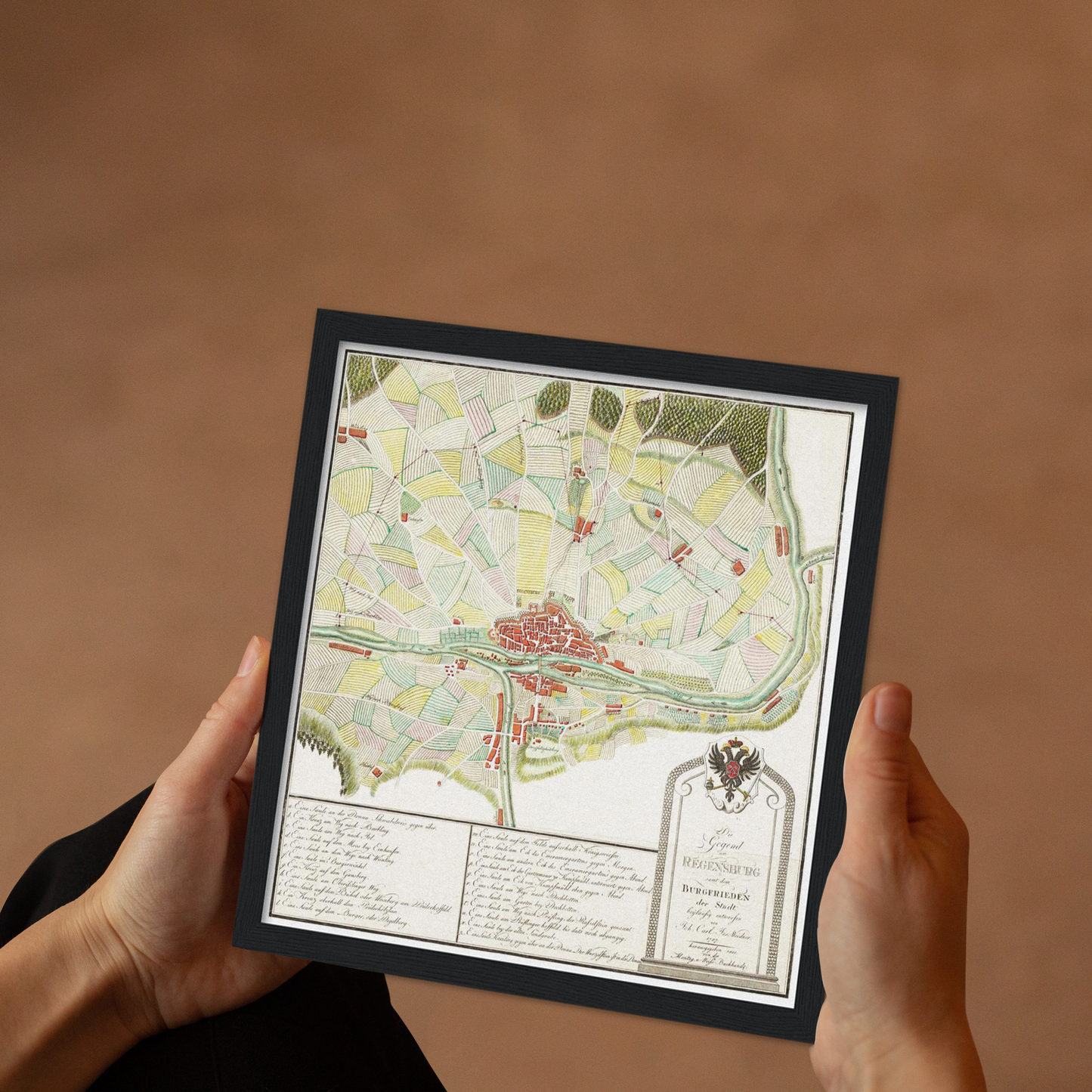 Historical city map Test product horizontal 3 sizes