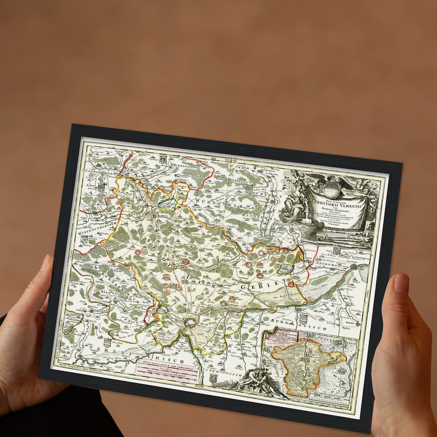 Historical city map Test product horizontal 3 sizes