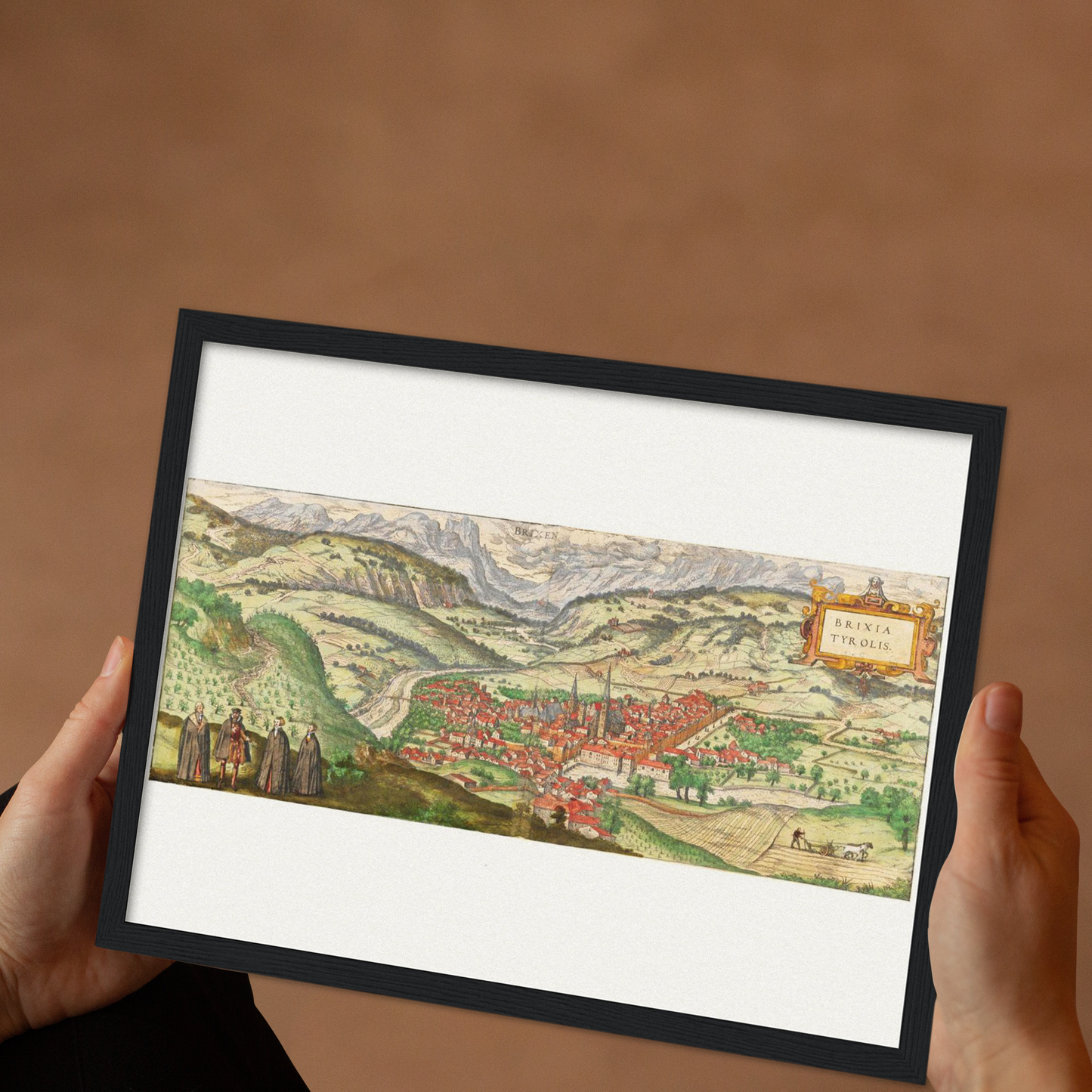 Historische Stadtansicht Brixen um 1592