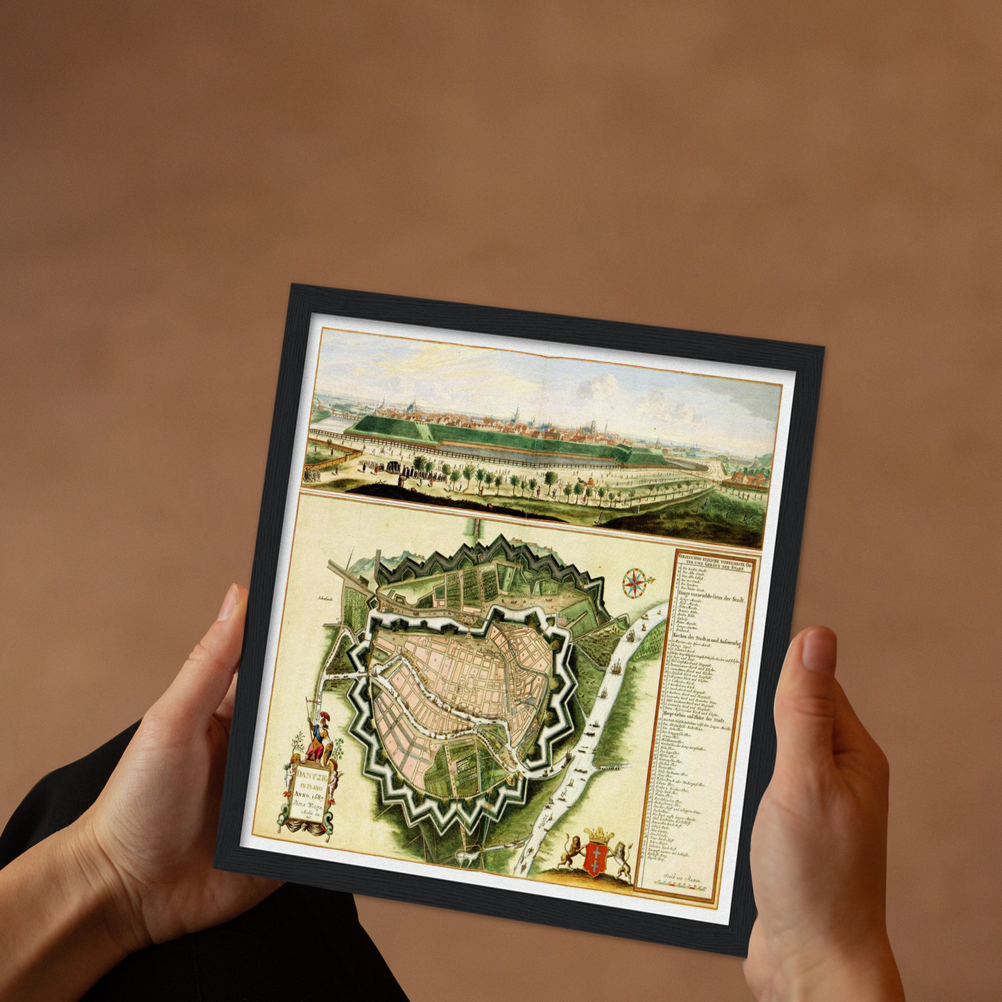 Historical city map Test product horizontal 3 sizes