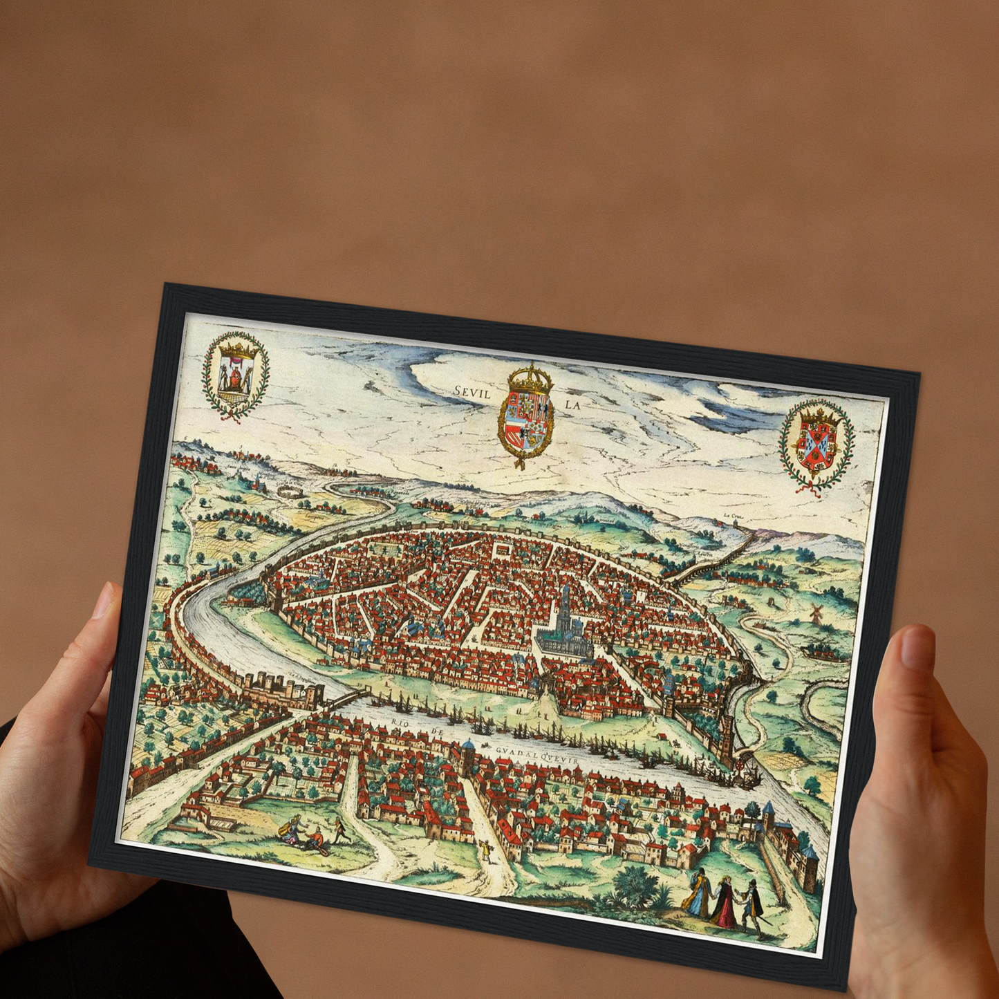 Historical city map Test product horizontal 3 sizes