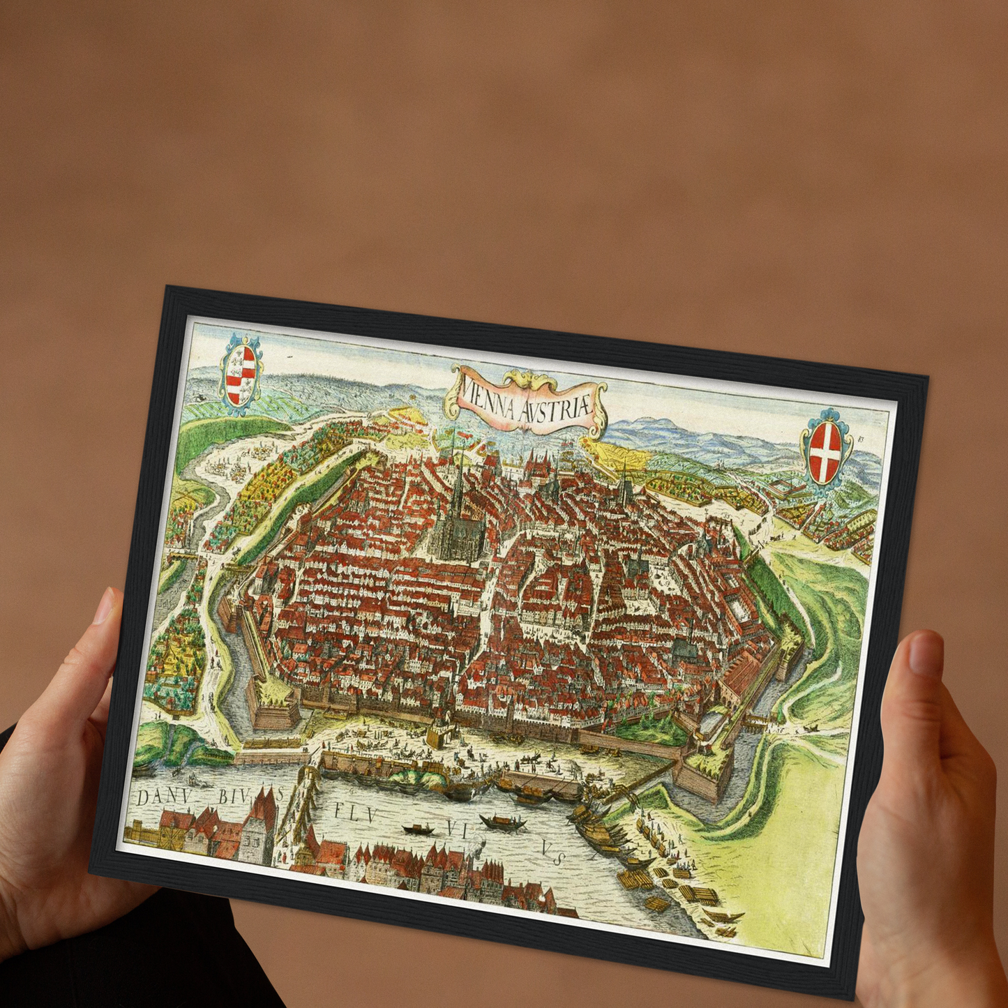 Historische Stadtansicht Wien um 1612
