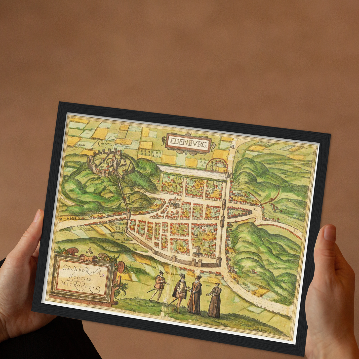 Historischer Stadtansicht Edinburgh um 1580