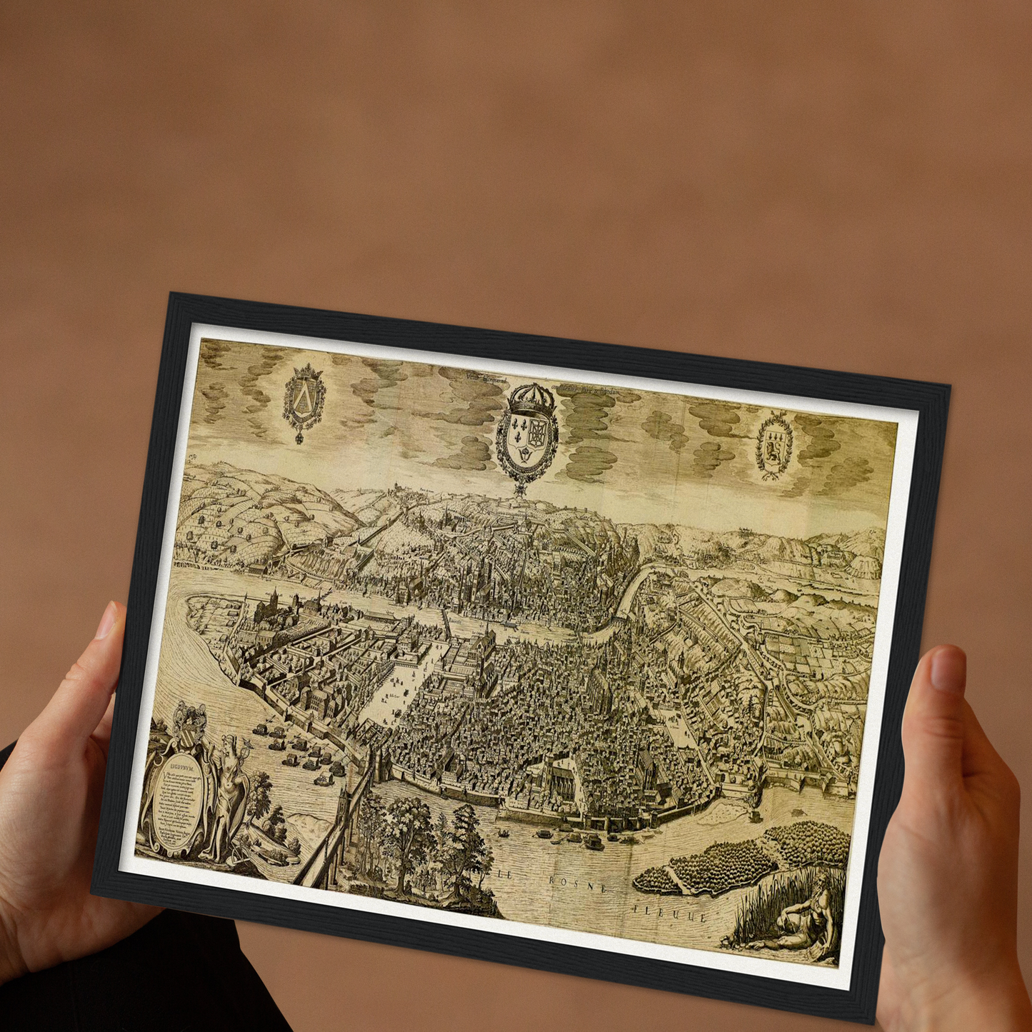 Historical city map Test product horizontal 3 sizes