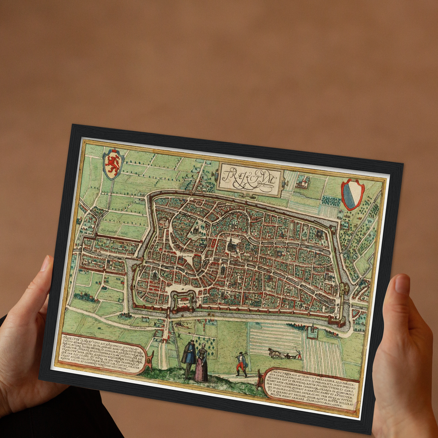 Historischer Stadtplan Utrecht um 1582