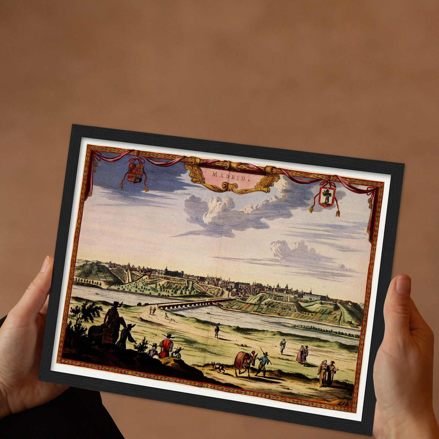 Historische Stadtansicht Madrid um 1690