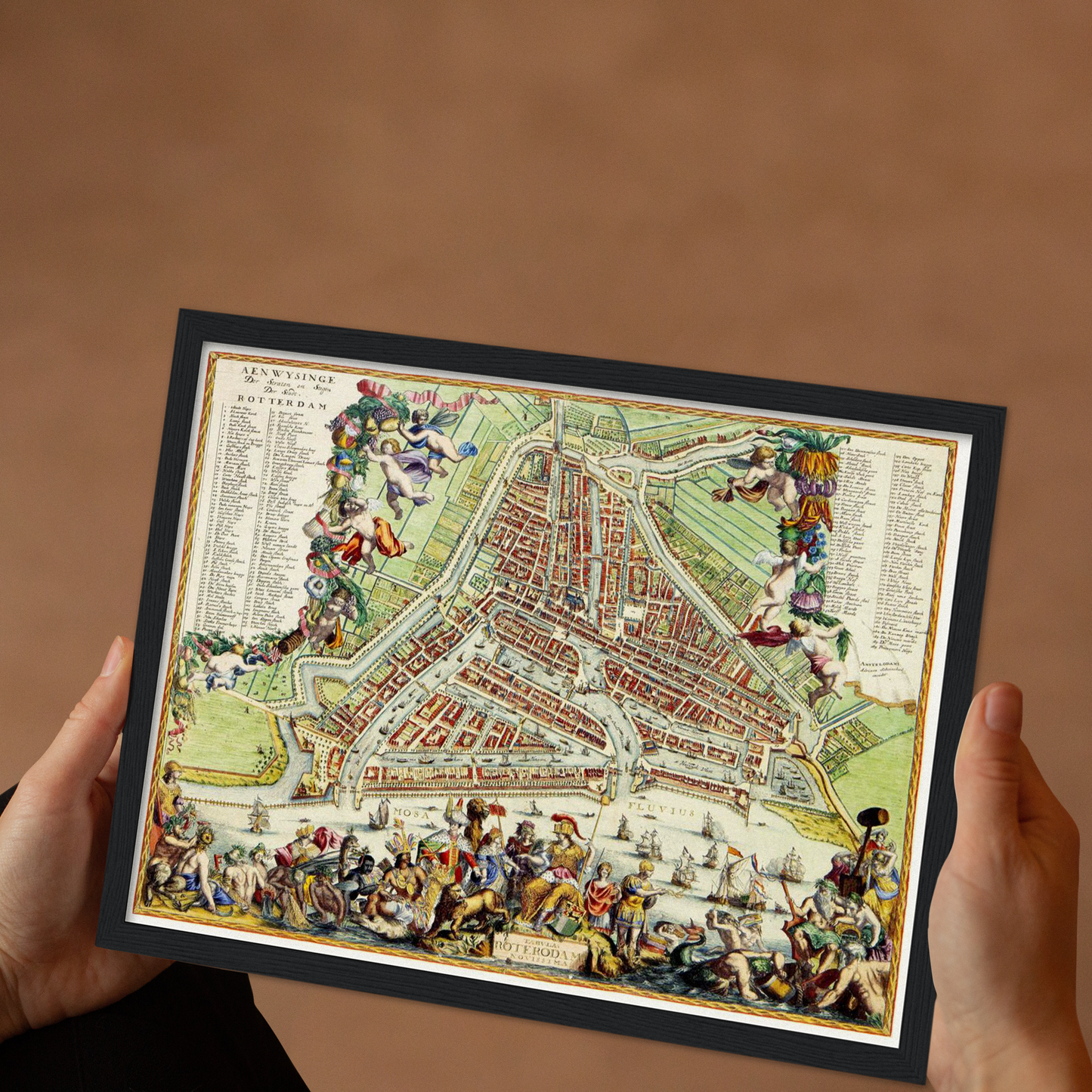 Historischer Stadtplan Rotterdam um 1689