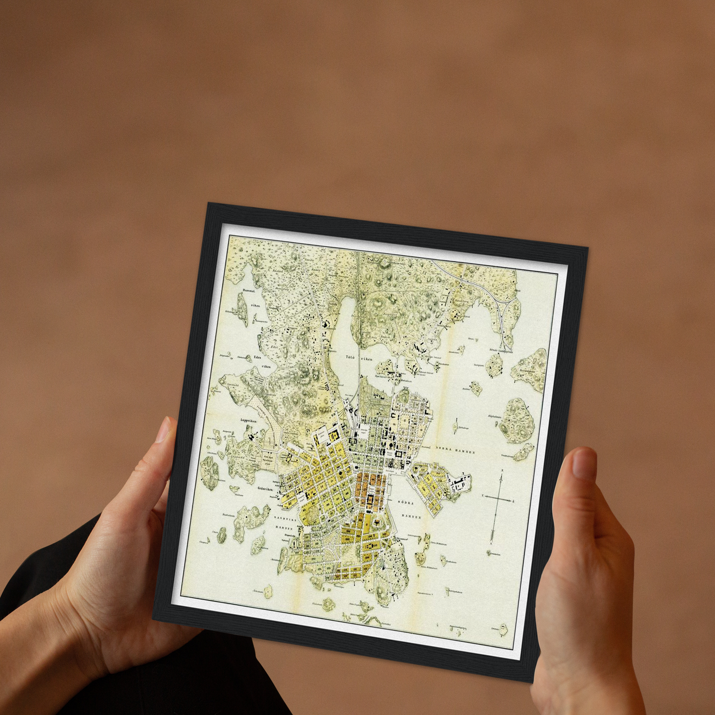 Historical city map Test product horizontal 3 sizes