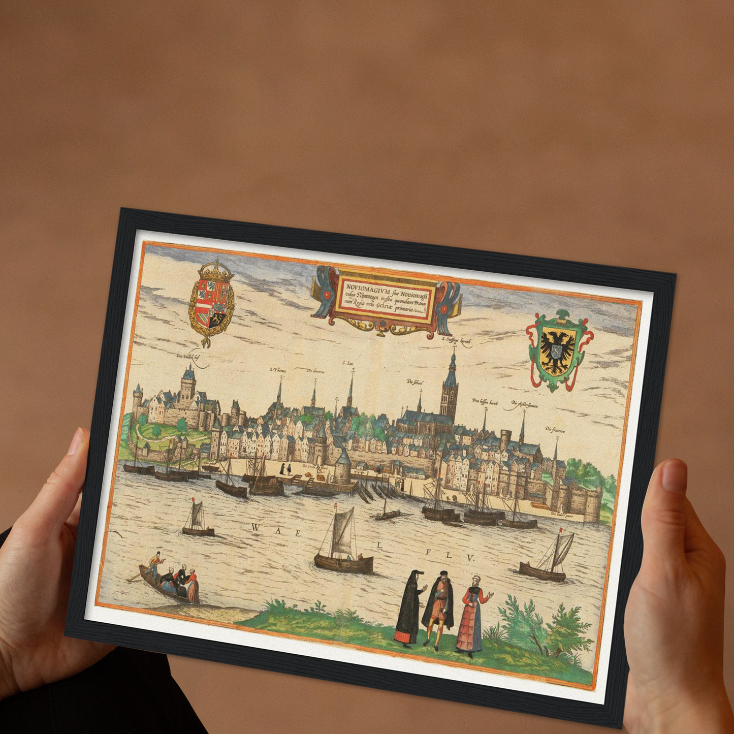 Historische Stadtansicht Bilbao um 1609