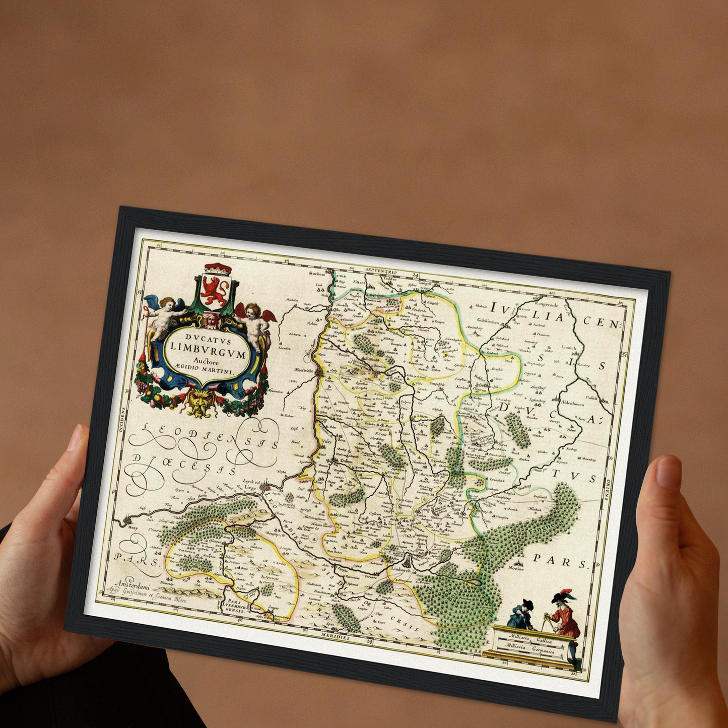Historische Landkarte Limburg um 1647