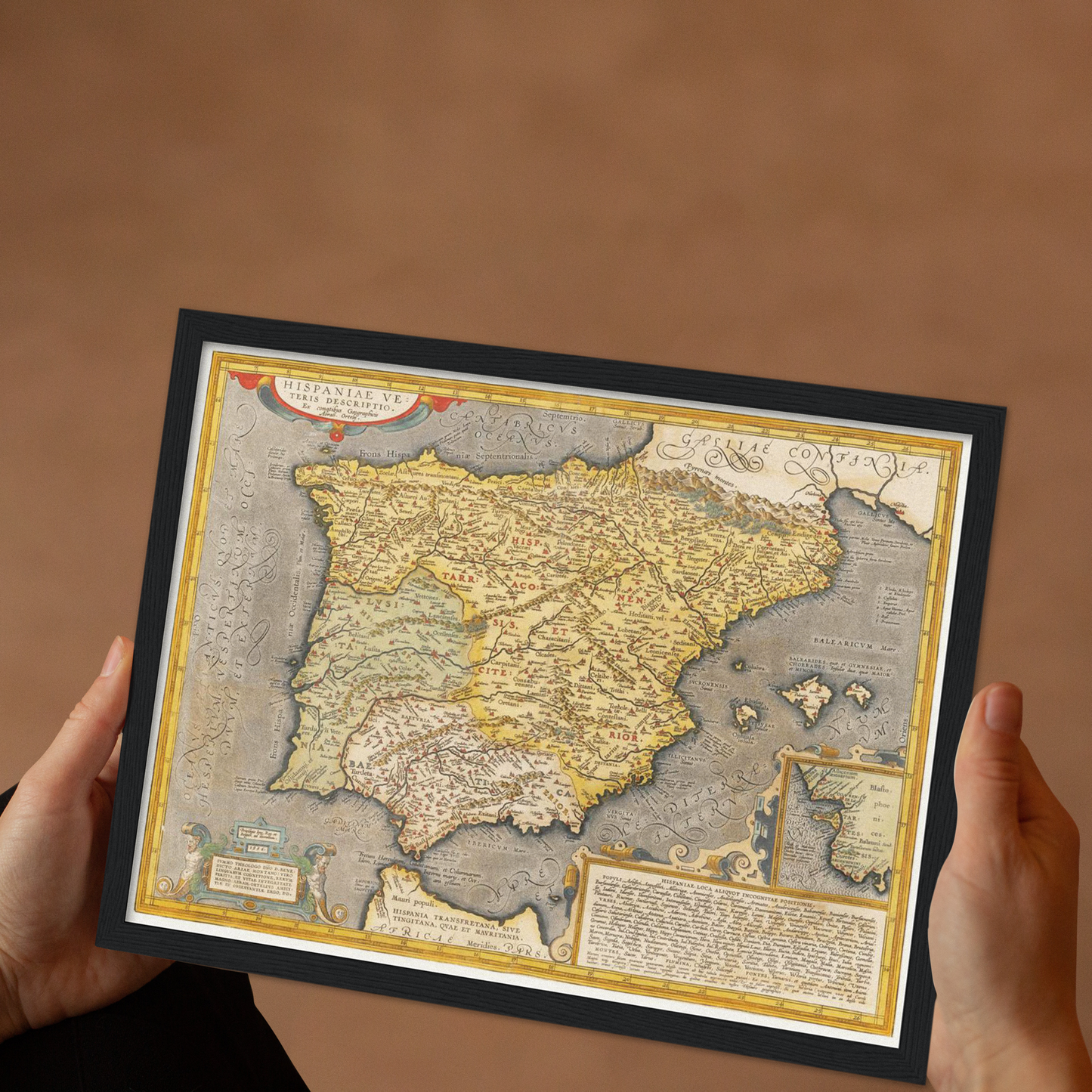 Historische Landkarte Historisches Spanien um 1609