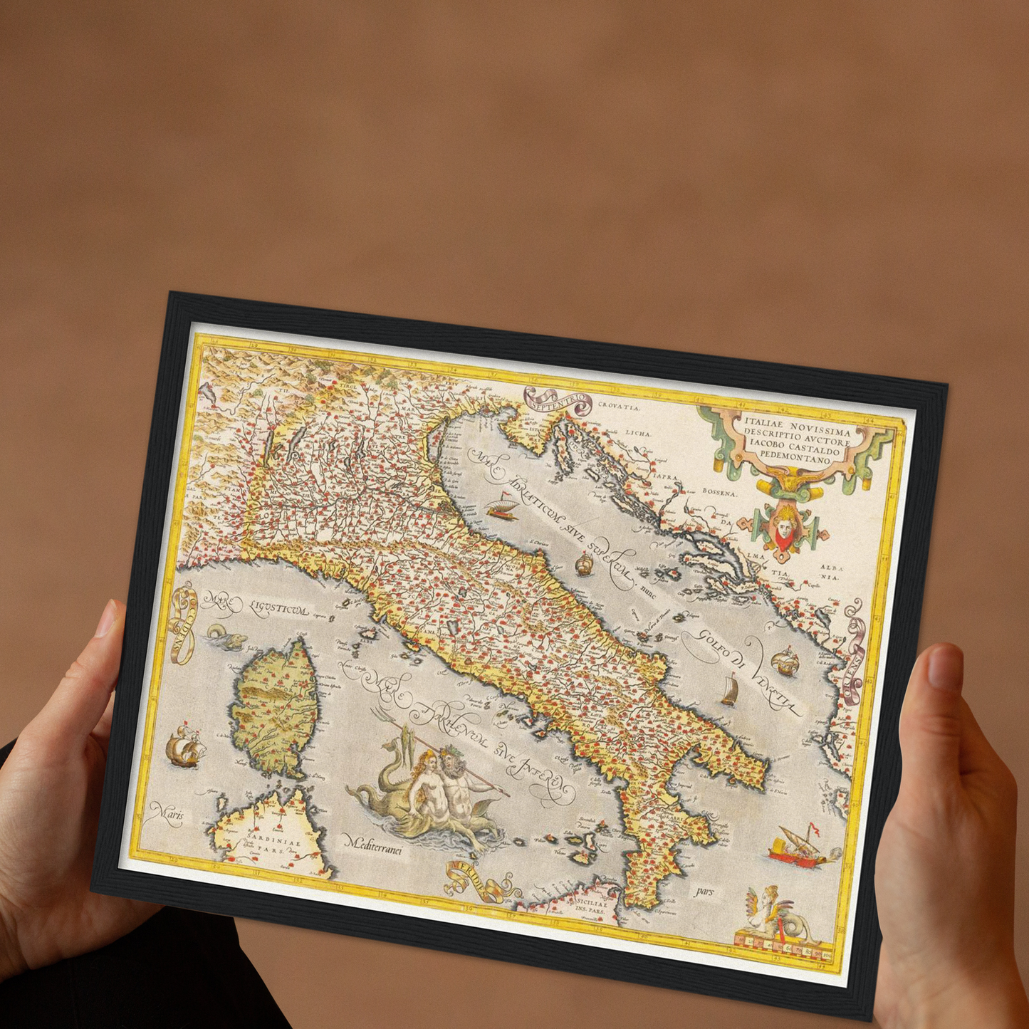 Historical city map Test product horizontal 3 sizes