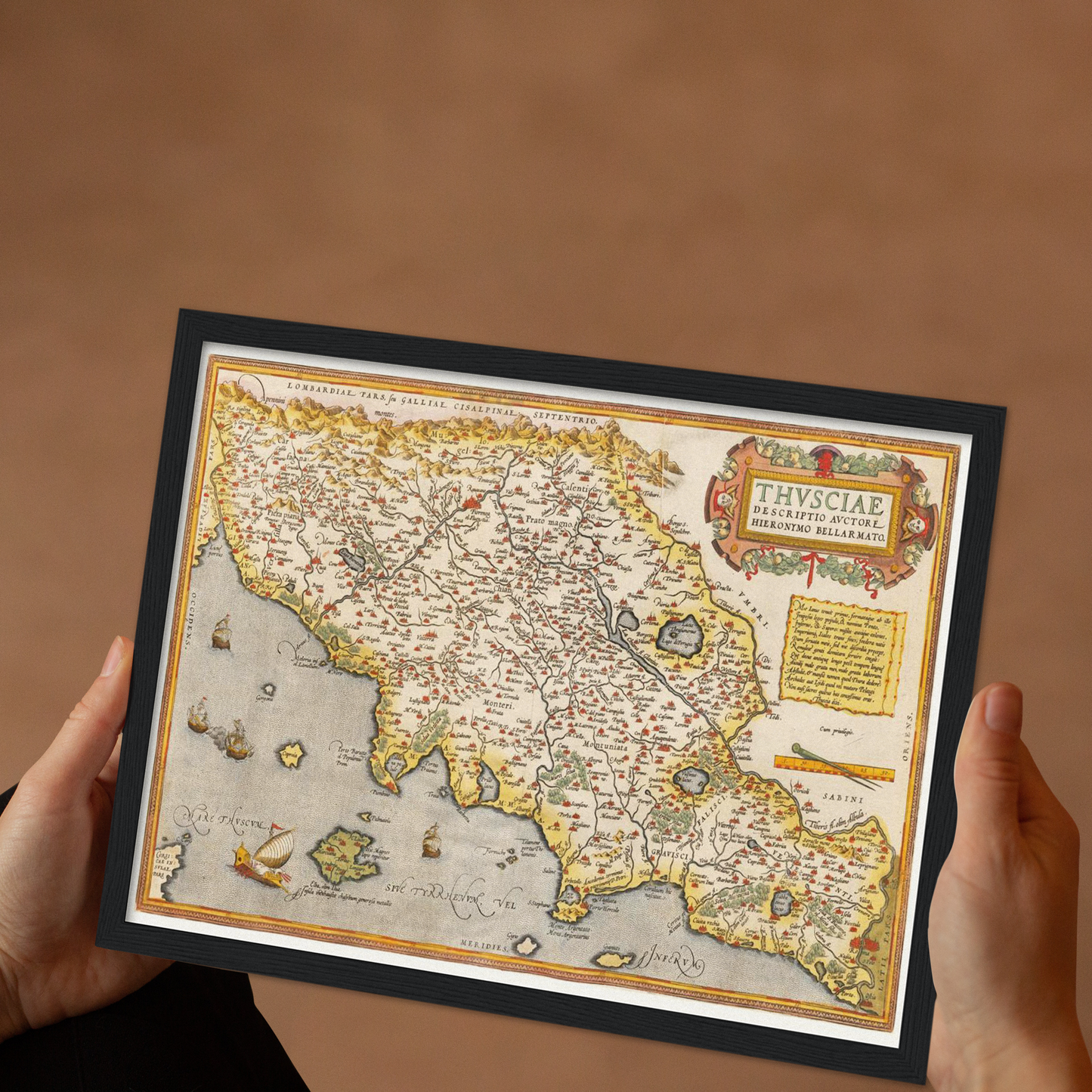 Historical city map Test product horizontal 3 sizes