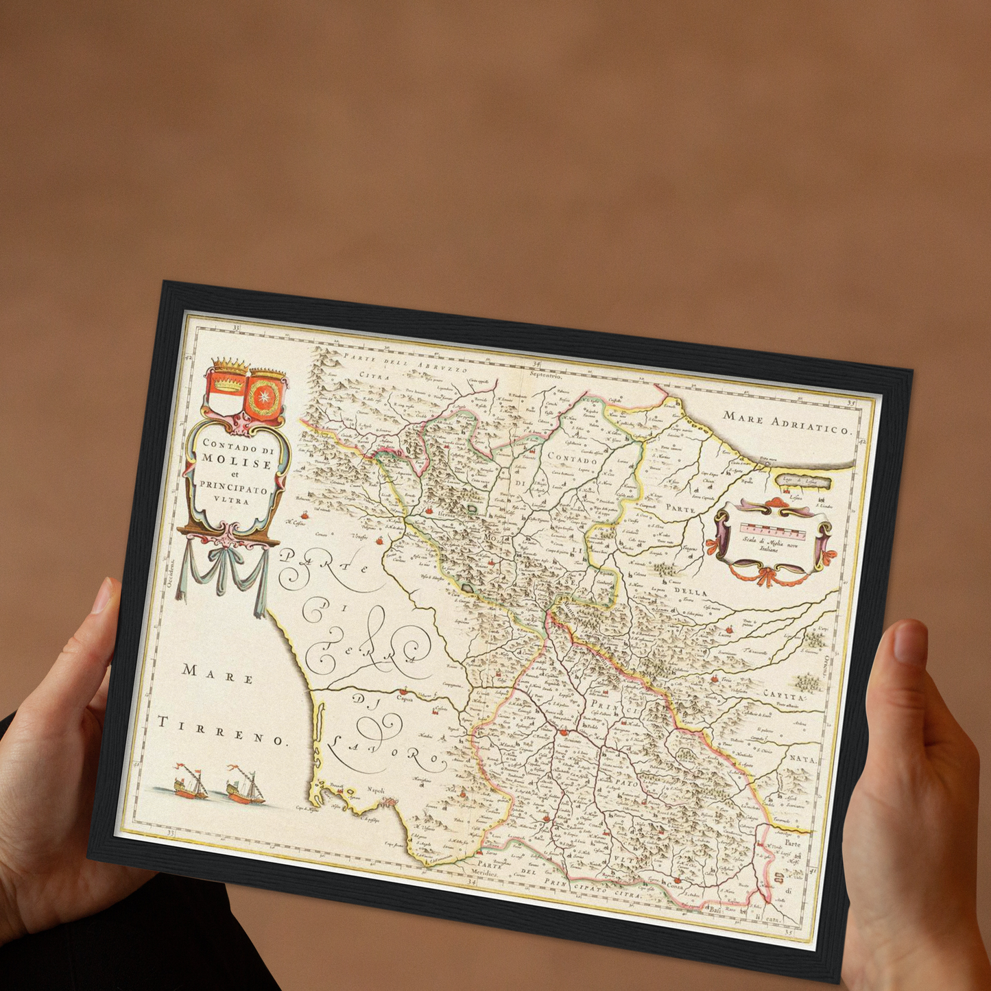 Historische Landkarte Molise um 1630