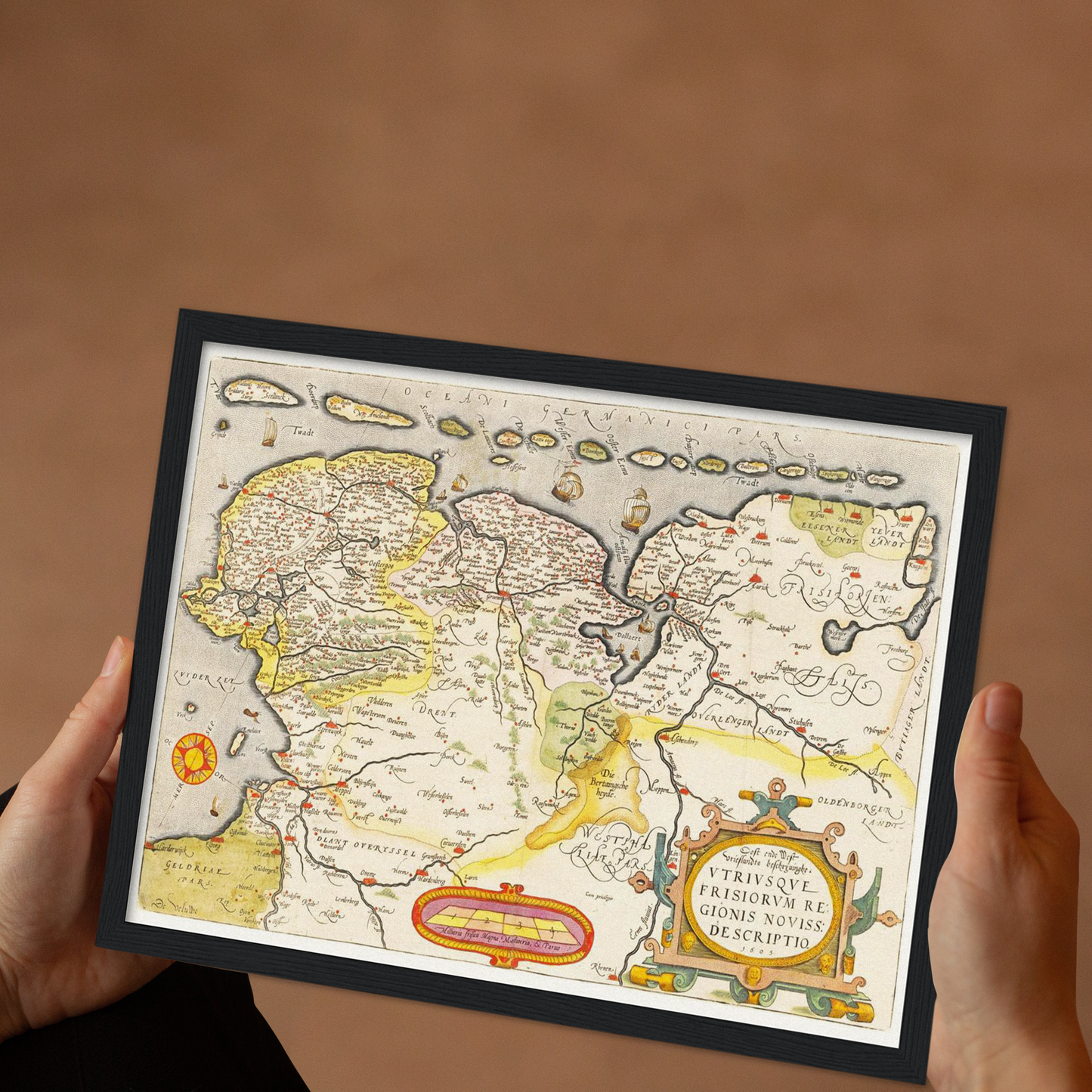 Historical city map Test product horizontal 3 sizes