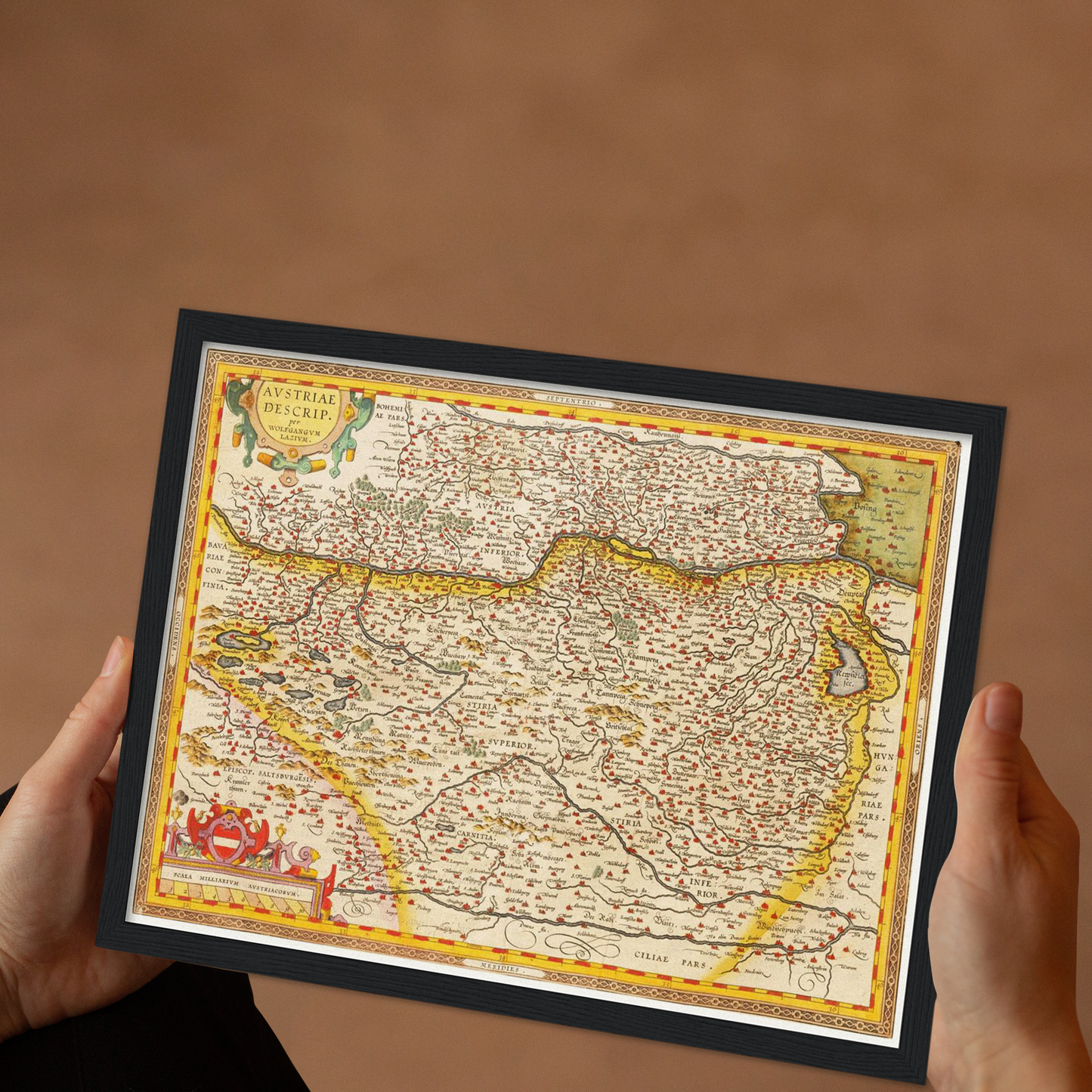 Historische Landkarte Österreich um 1609