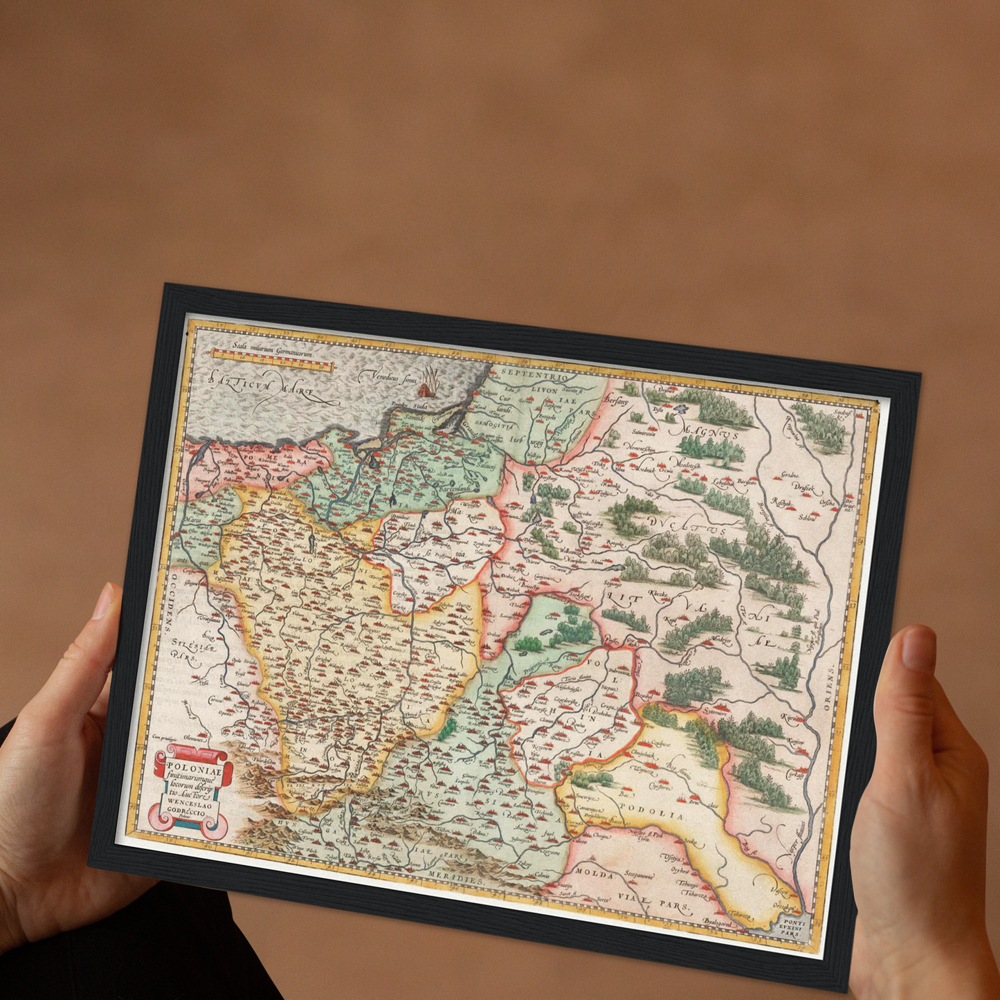 Historical city map Test product horizontal 3 sizes