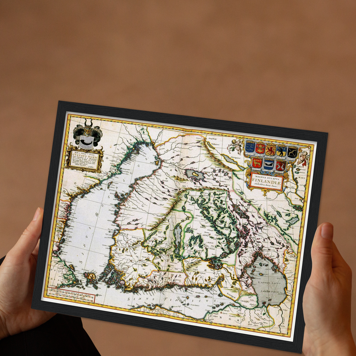 Historische Landkarte Finnland um 1690