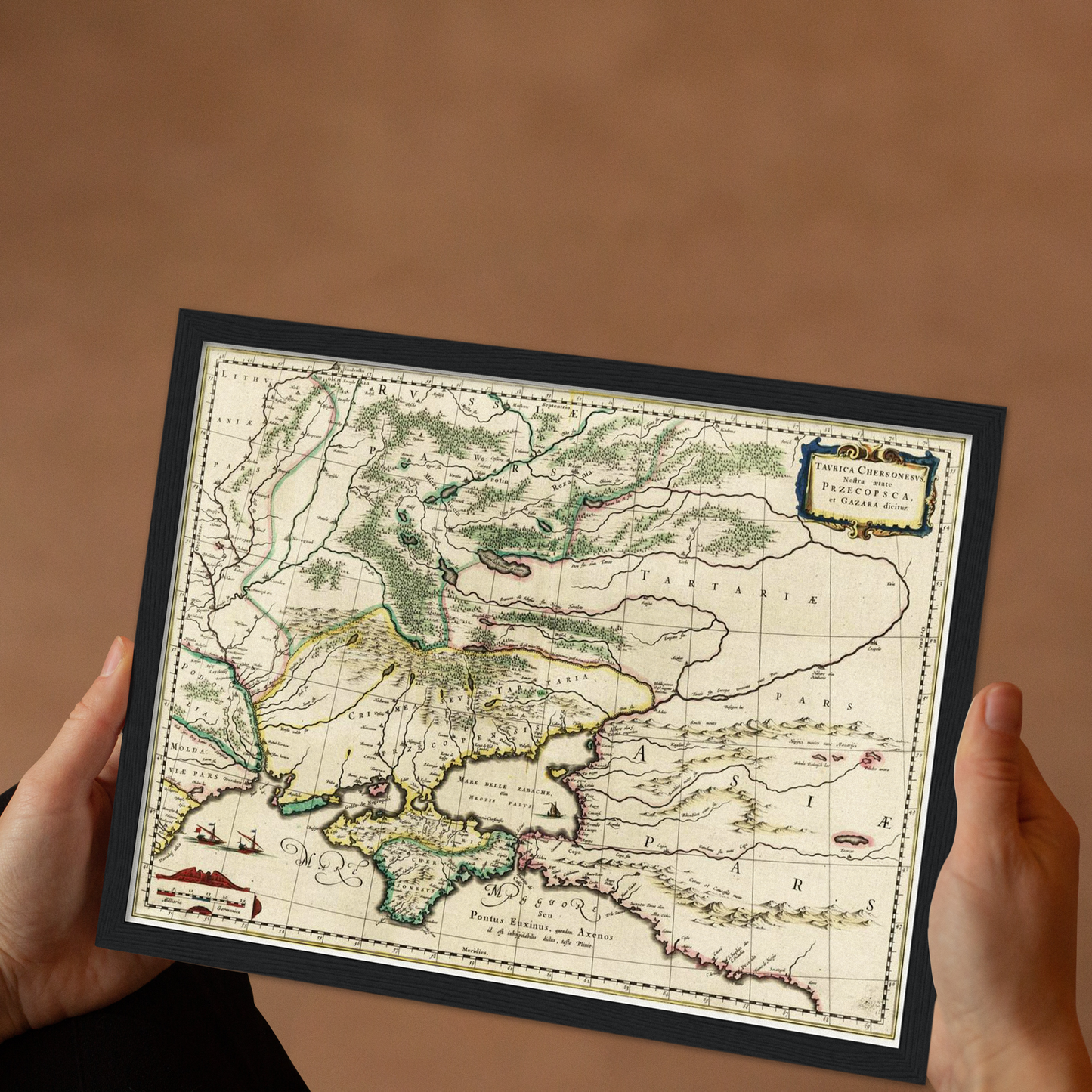 Historical city map Test product horizontal 3 sizes