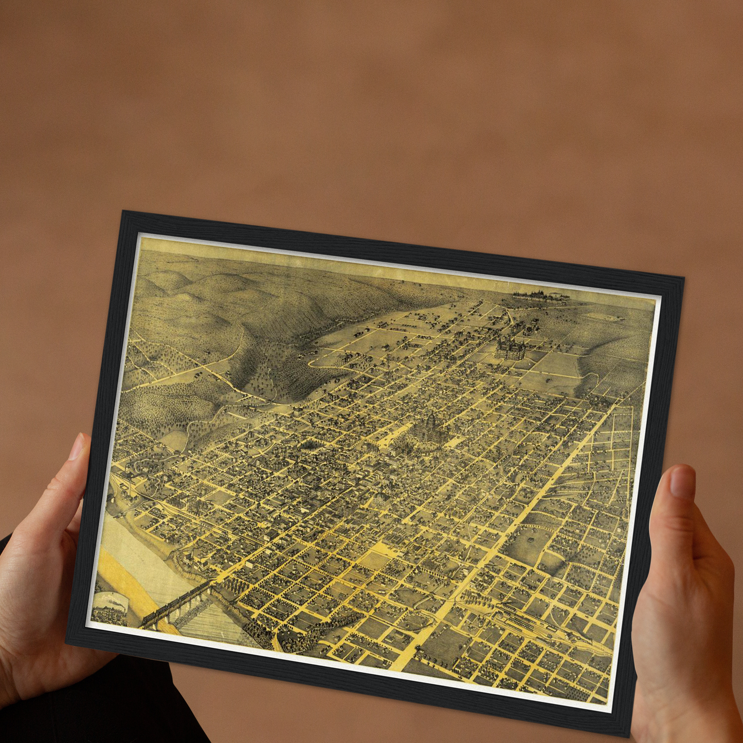 Historical city map Test product horizontal 3 sizes
