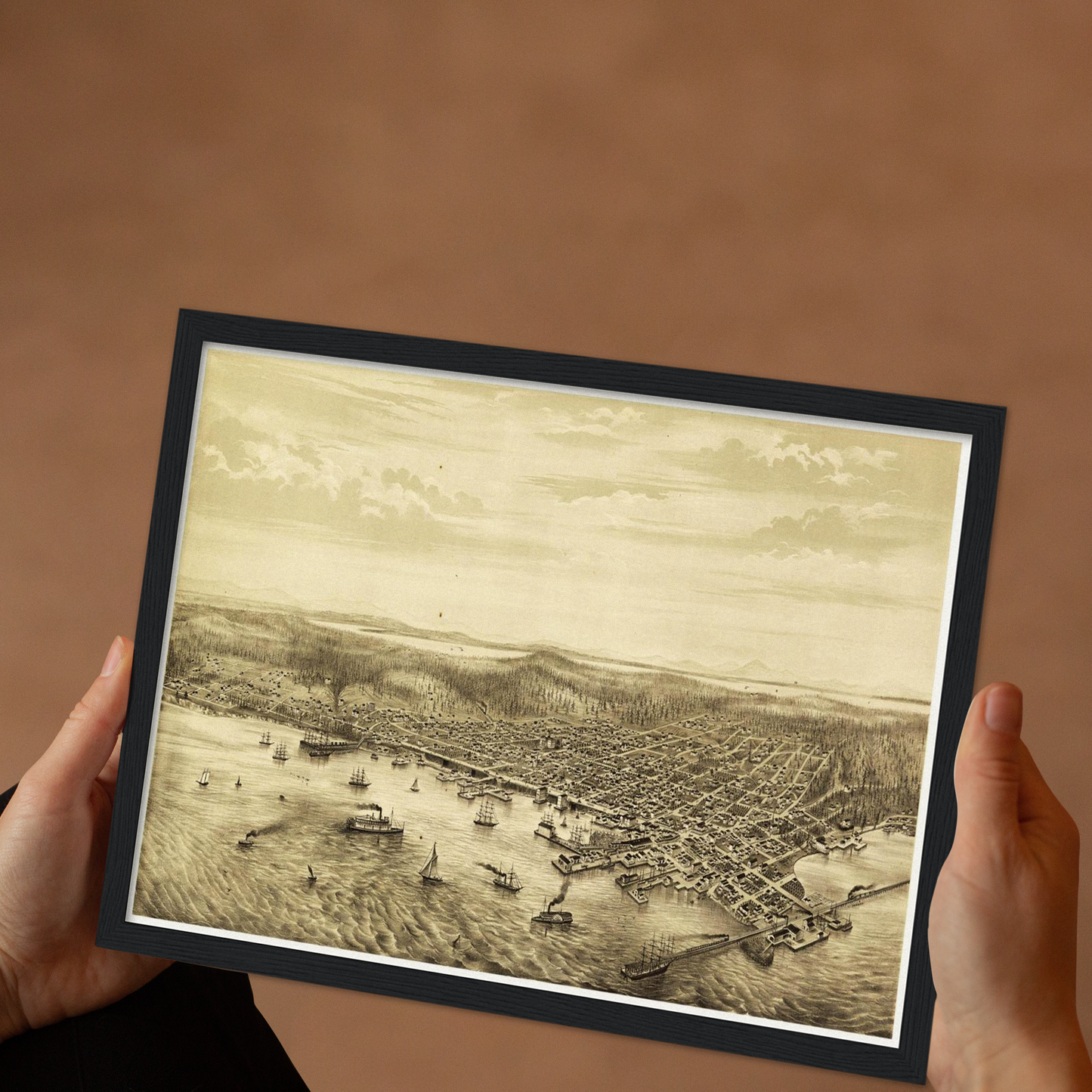 Historical city map Test product horizontal 3 sizes