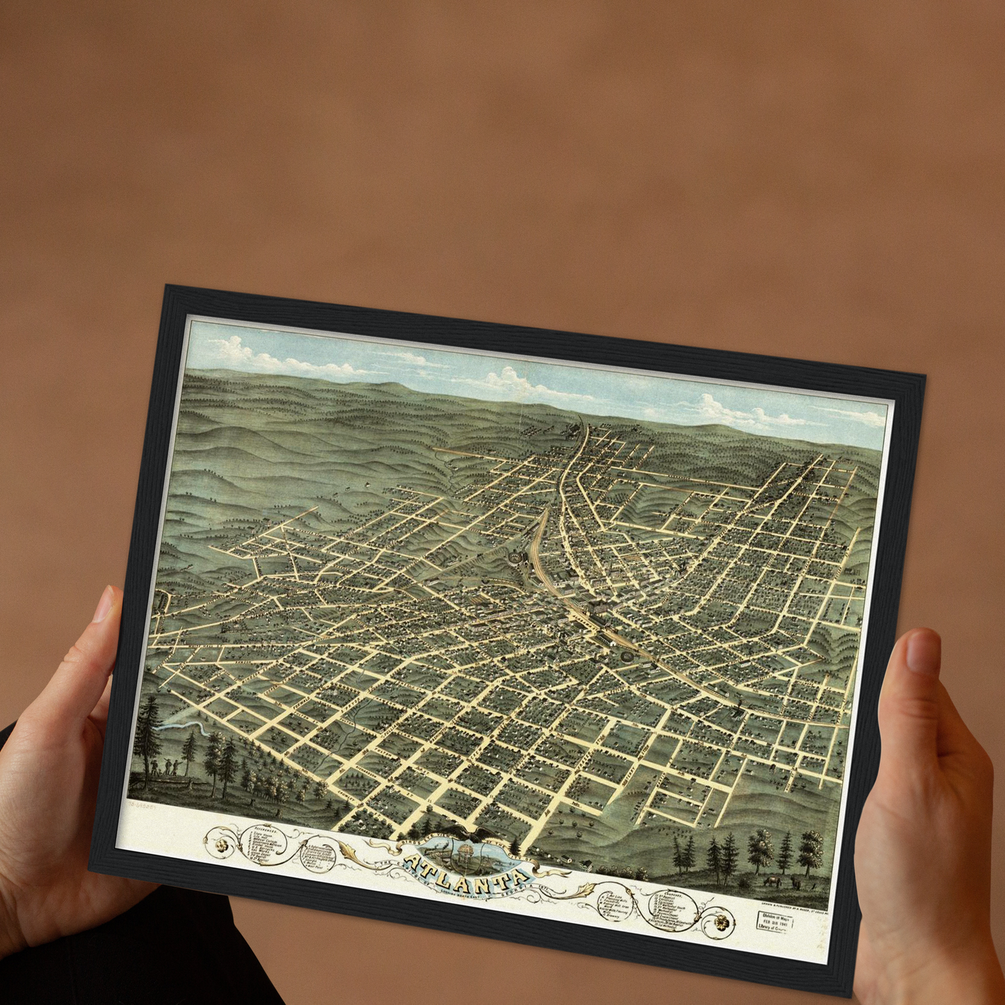 Historical city map Test product horizontal 3 sizes