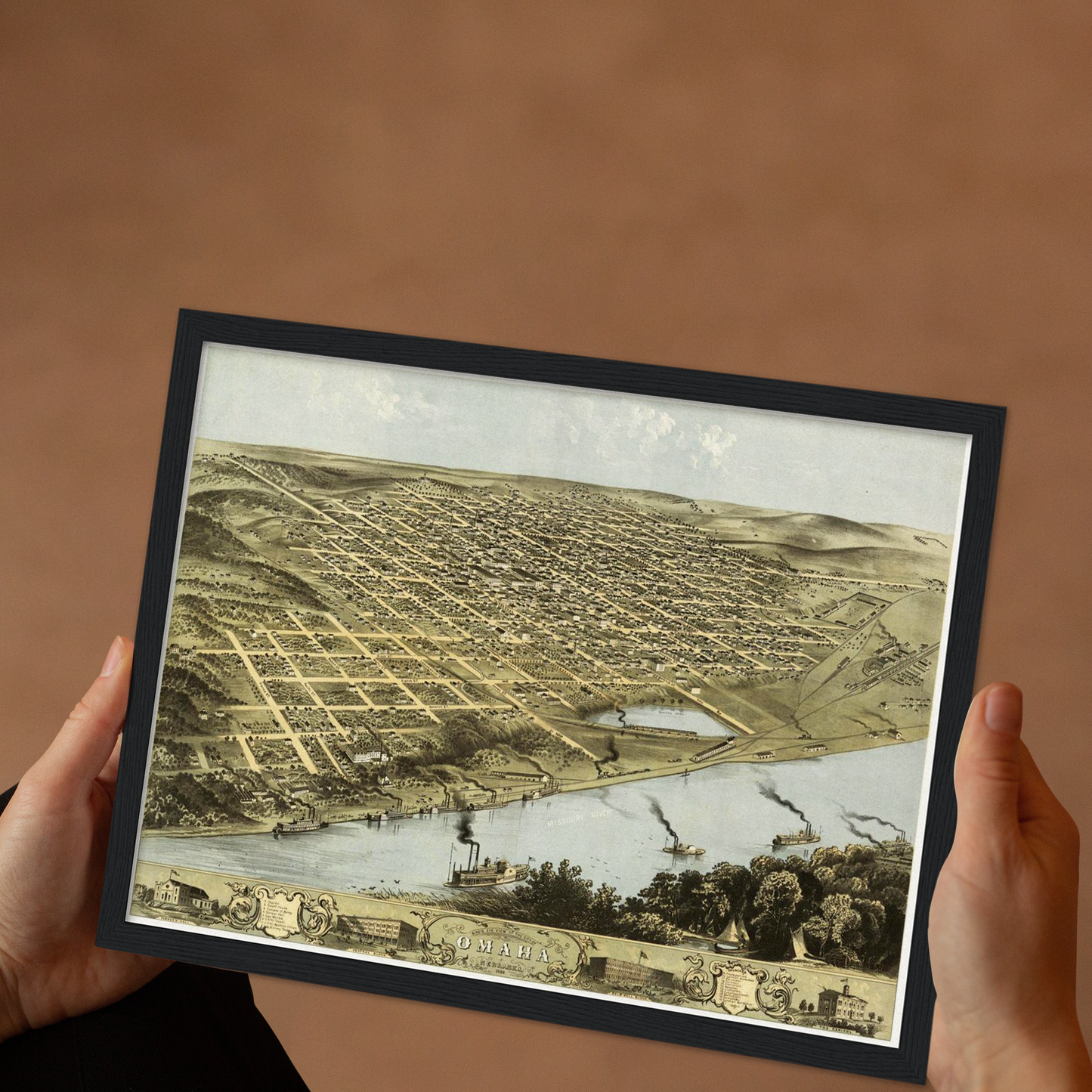 Historical city map Test product horizontal 3 sizes