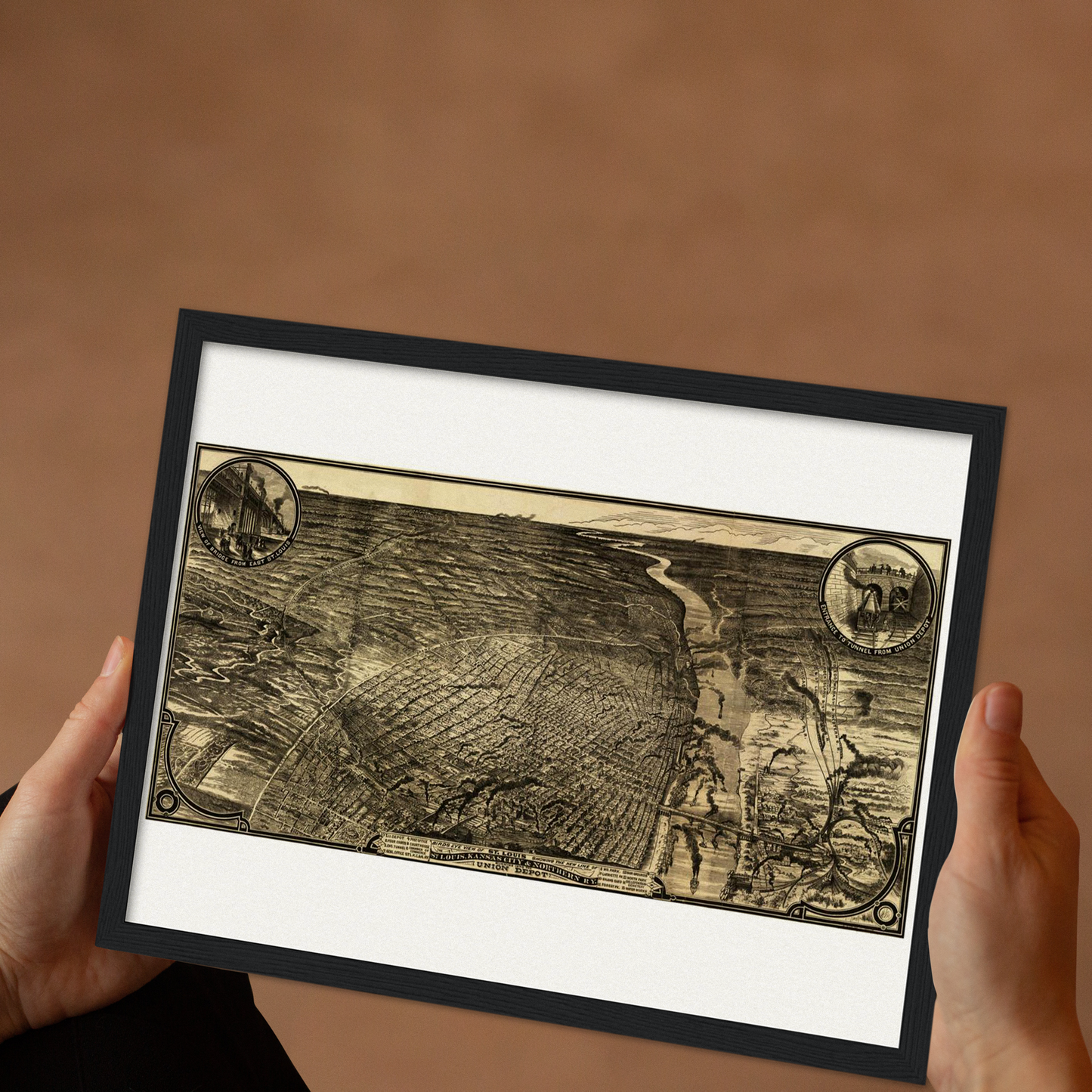 Historical city map Test product horizontal 3 sizes