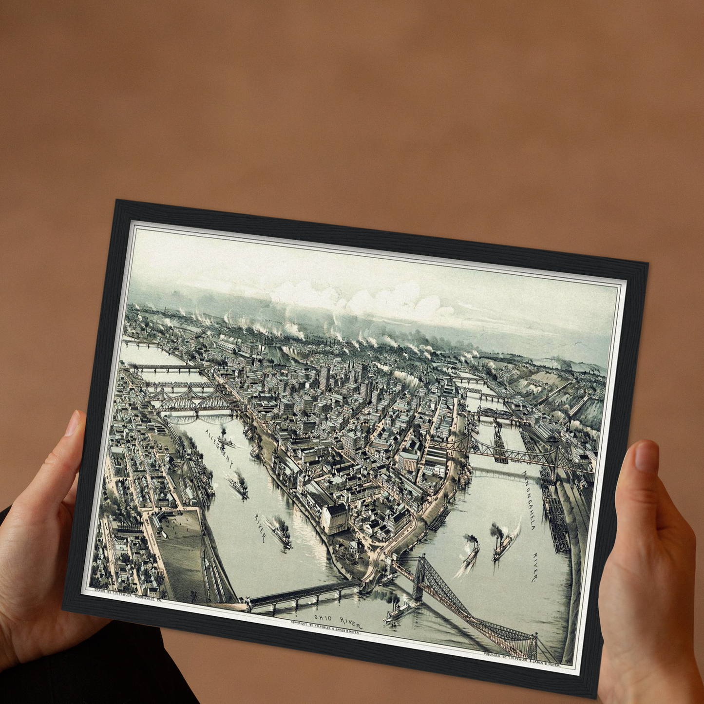 Historical city map Test product horizontal 3 sizes