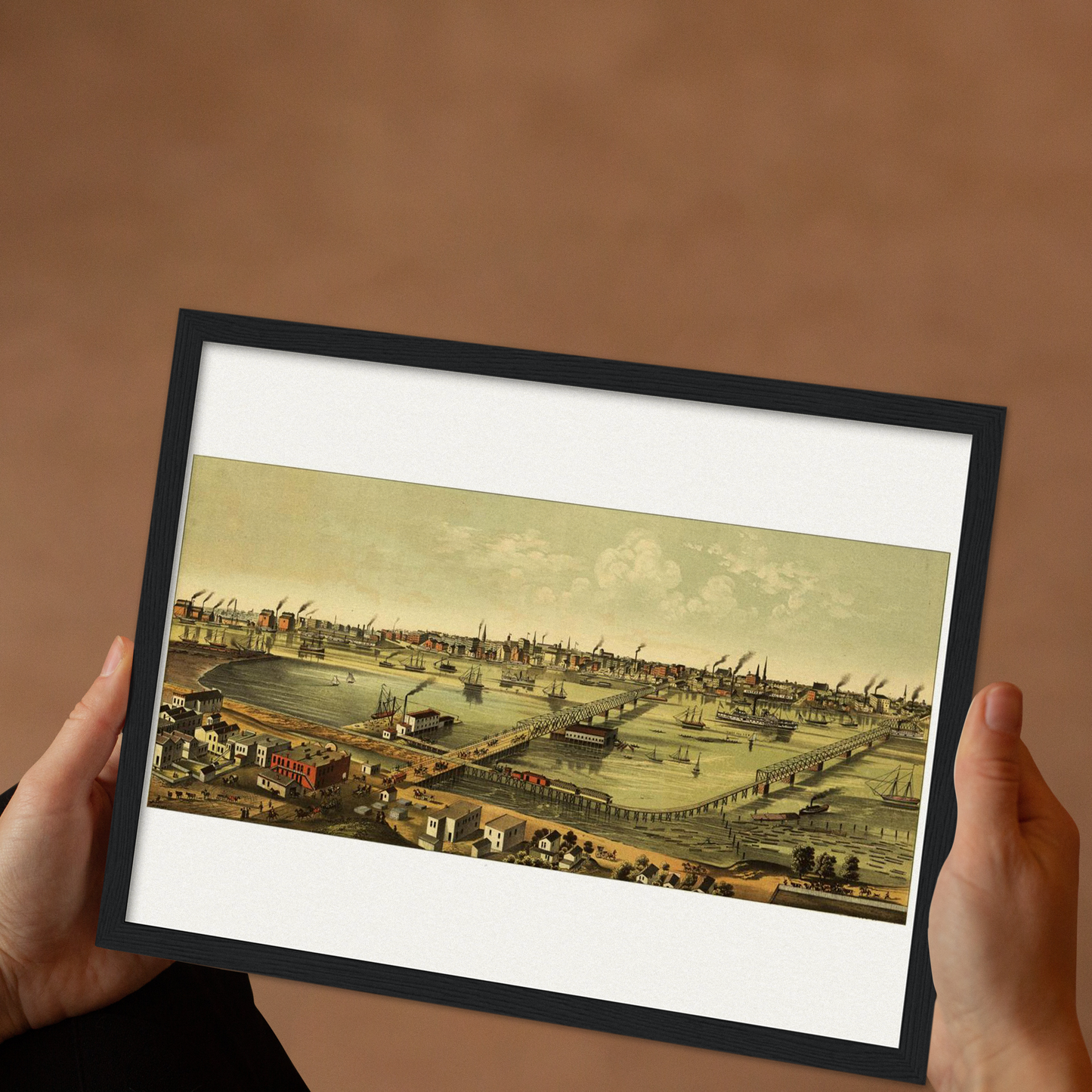 Historische Stadtansicht Toledo um 1876