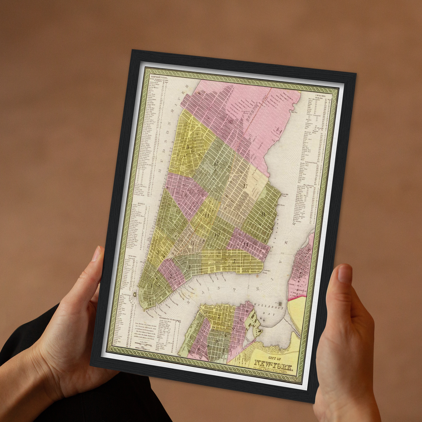 Historische Landkarte USA um 1849