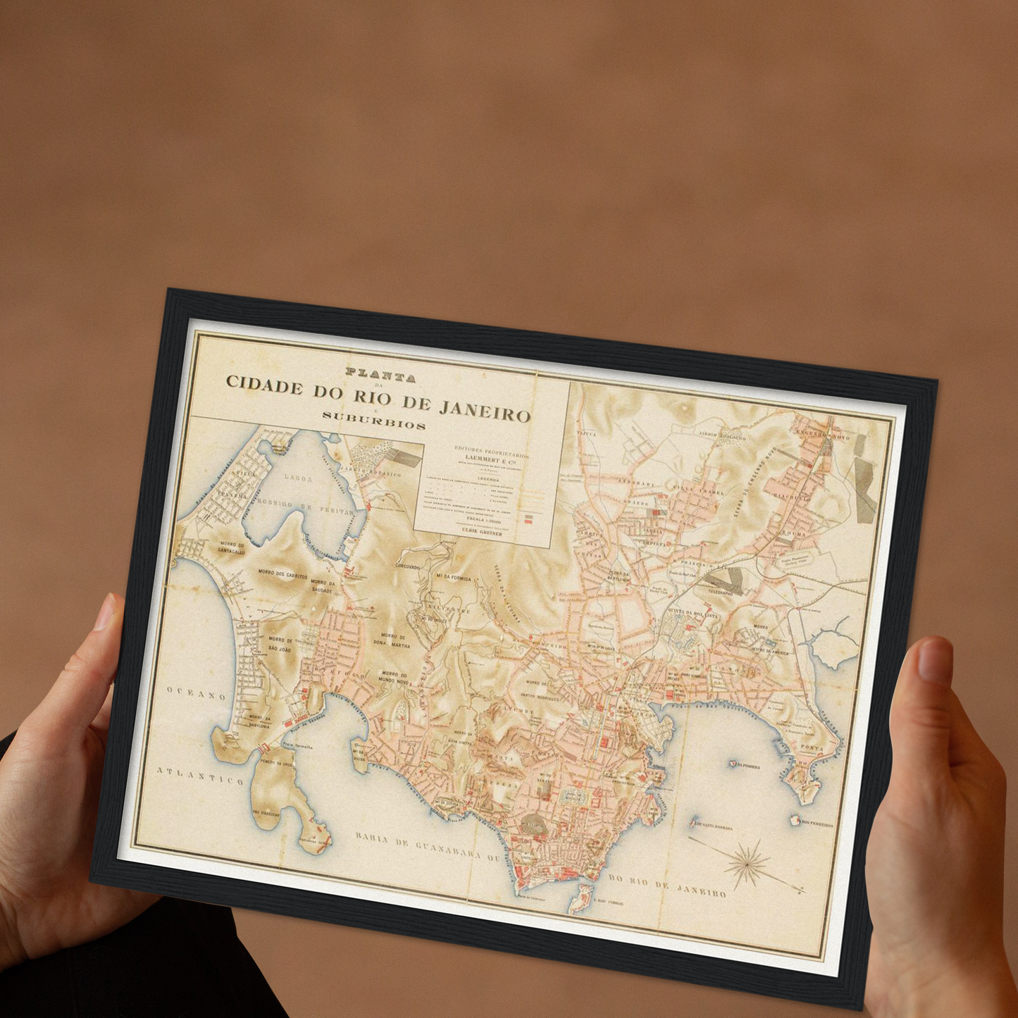 Historical city map Test product horizontal 3 sizes